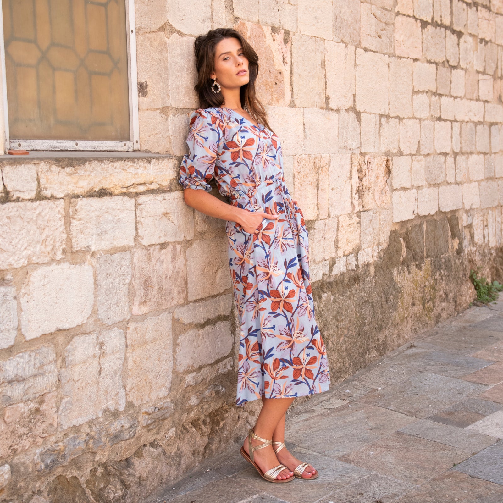 Lily Dress Myra 100% Coton - Lilac LILAC