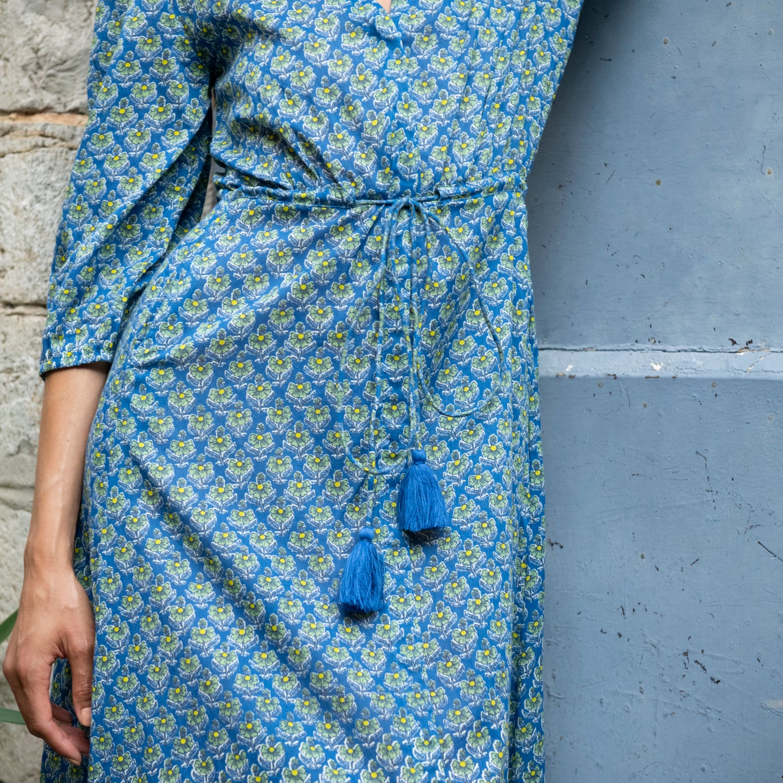 Lily Dress Opio 100% Coton - Blue BLUE