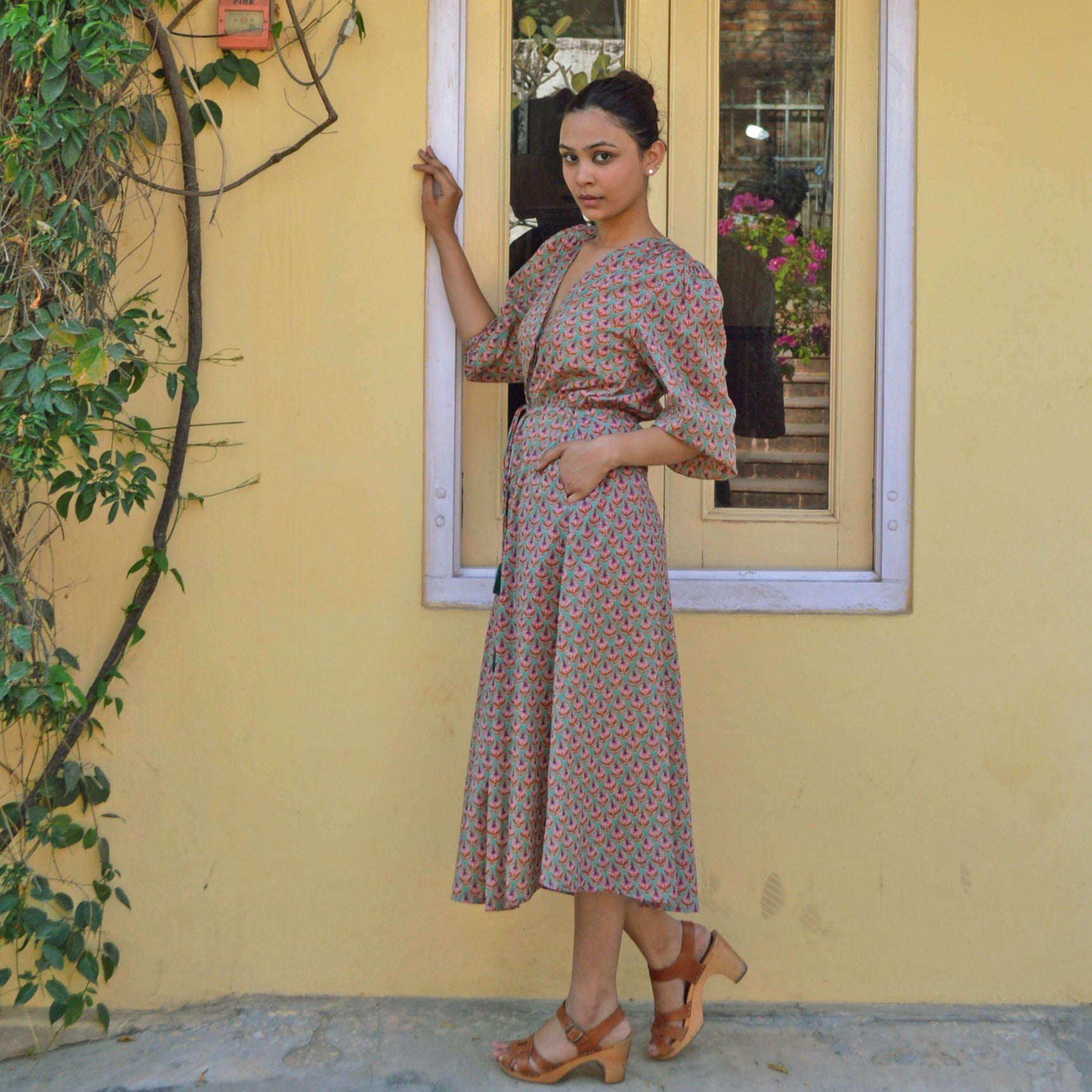 Lily Dress Opio 100% Coton - Green GREEN