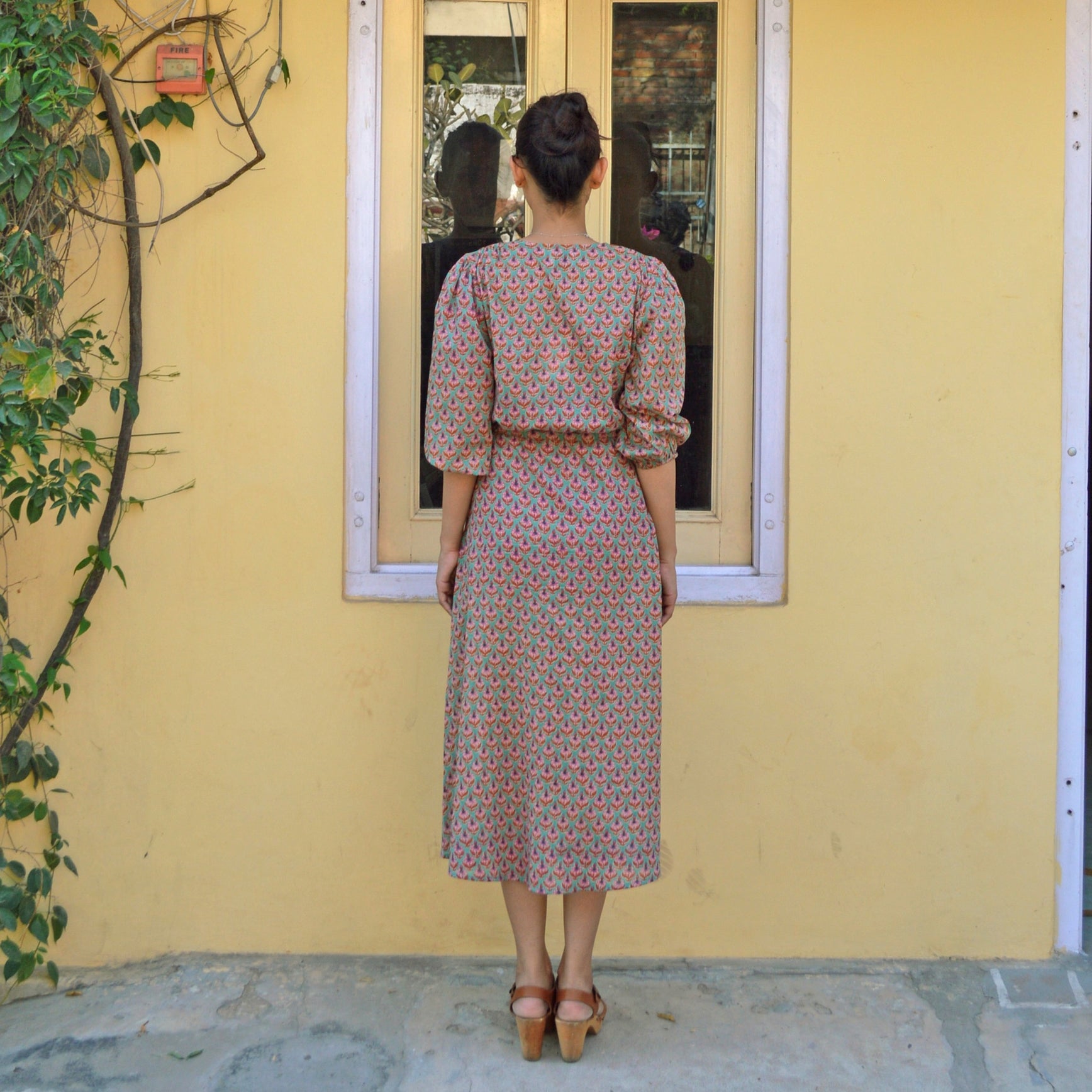 Lily Dress Opio 100% Coton - Green GREEN