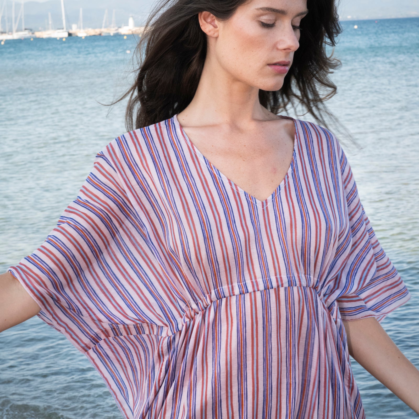 Alix Caftan Miramar 100% Coton - Lilac LILAC