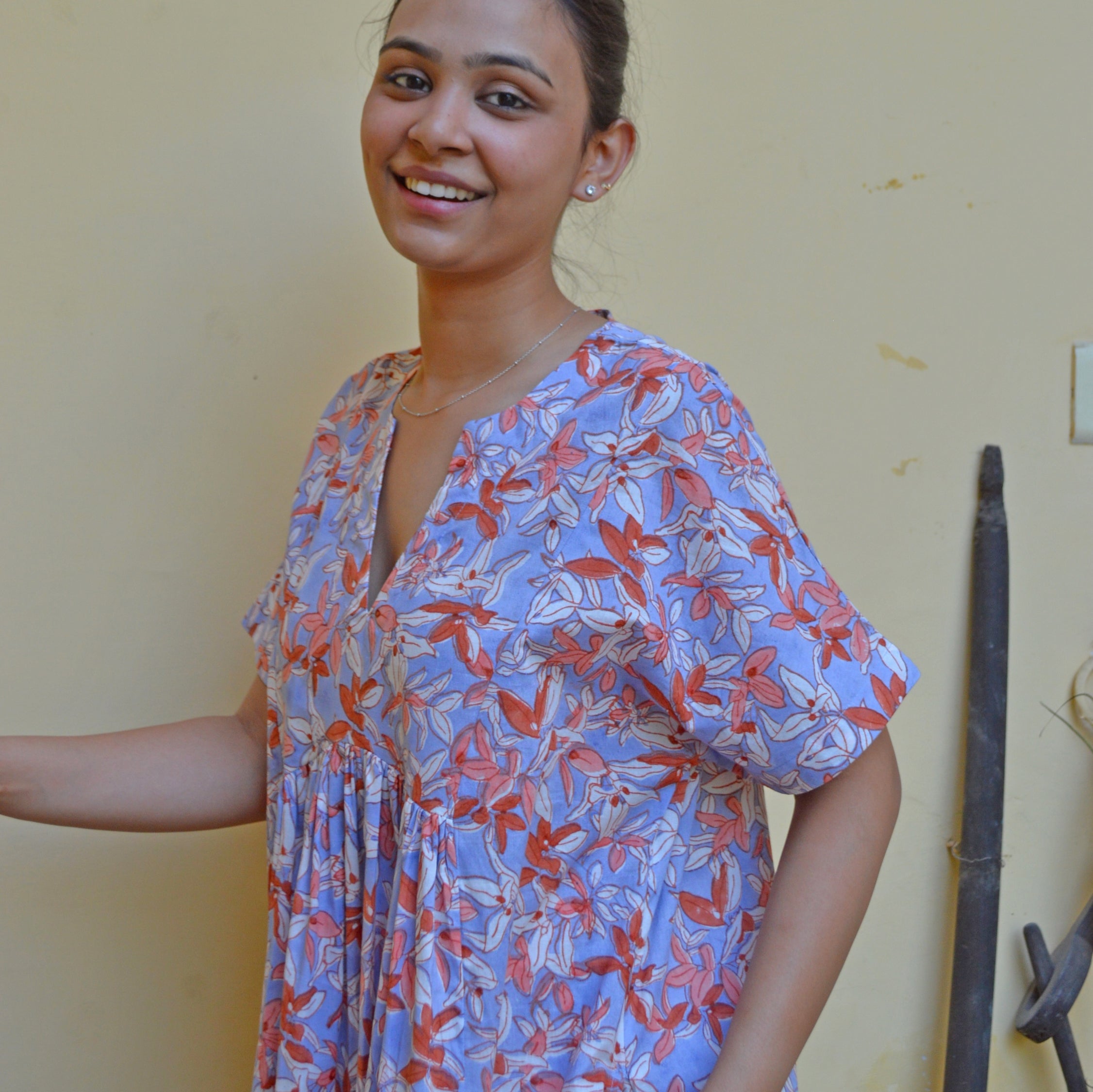 Nuala Dress Figuieres 100% Organic Cotton - Lilac LILAC