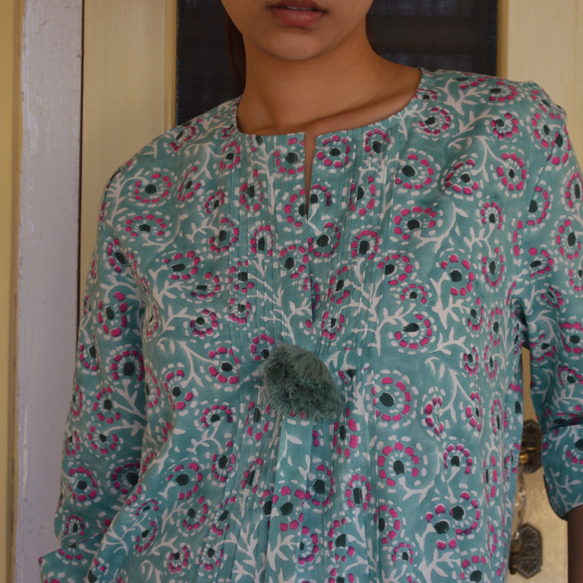 Louisa Dress Eze 100% Organic Cotton - Green GREEN