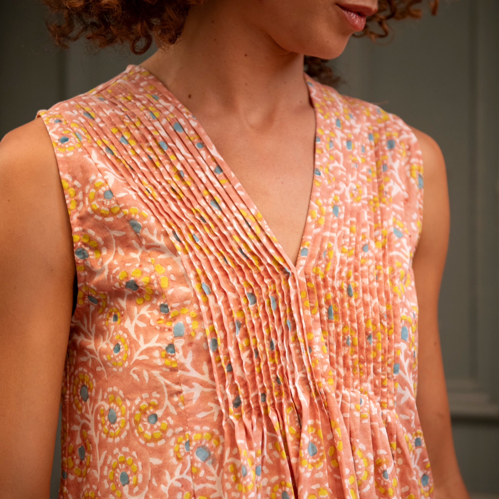 Amy Dress Eze 100% Organic Cotton - Peach PEACH