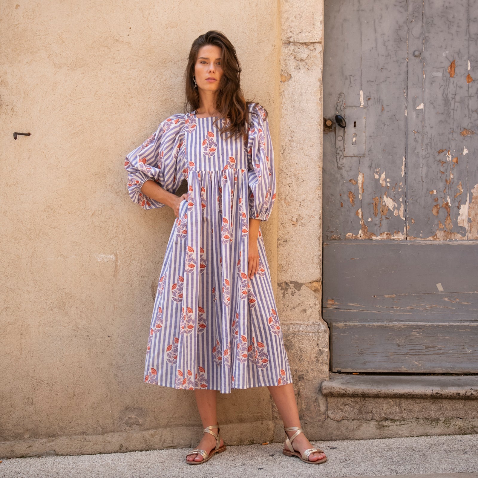 Lorette Dress Beaulieu 100% Organic Cotton - Lilac LILAC