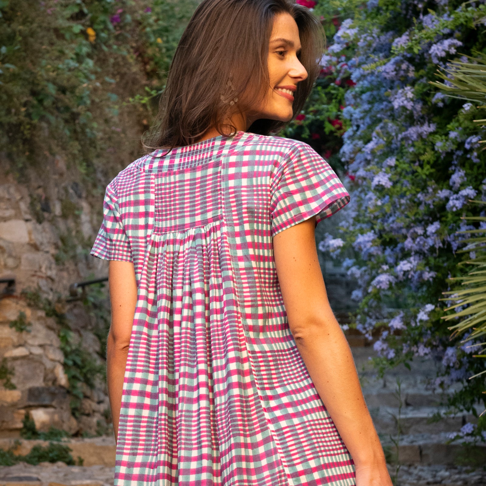 Iris Dress Nissa 100% Organic Cotton - Green GREEN