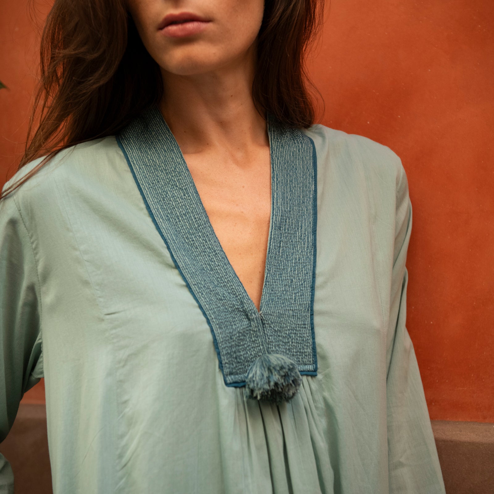 Anaelle Dress S.color 100% Coton - Green GREEN