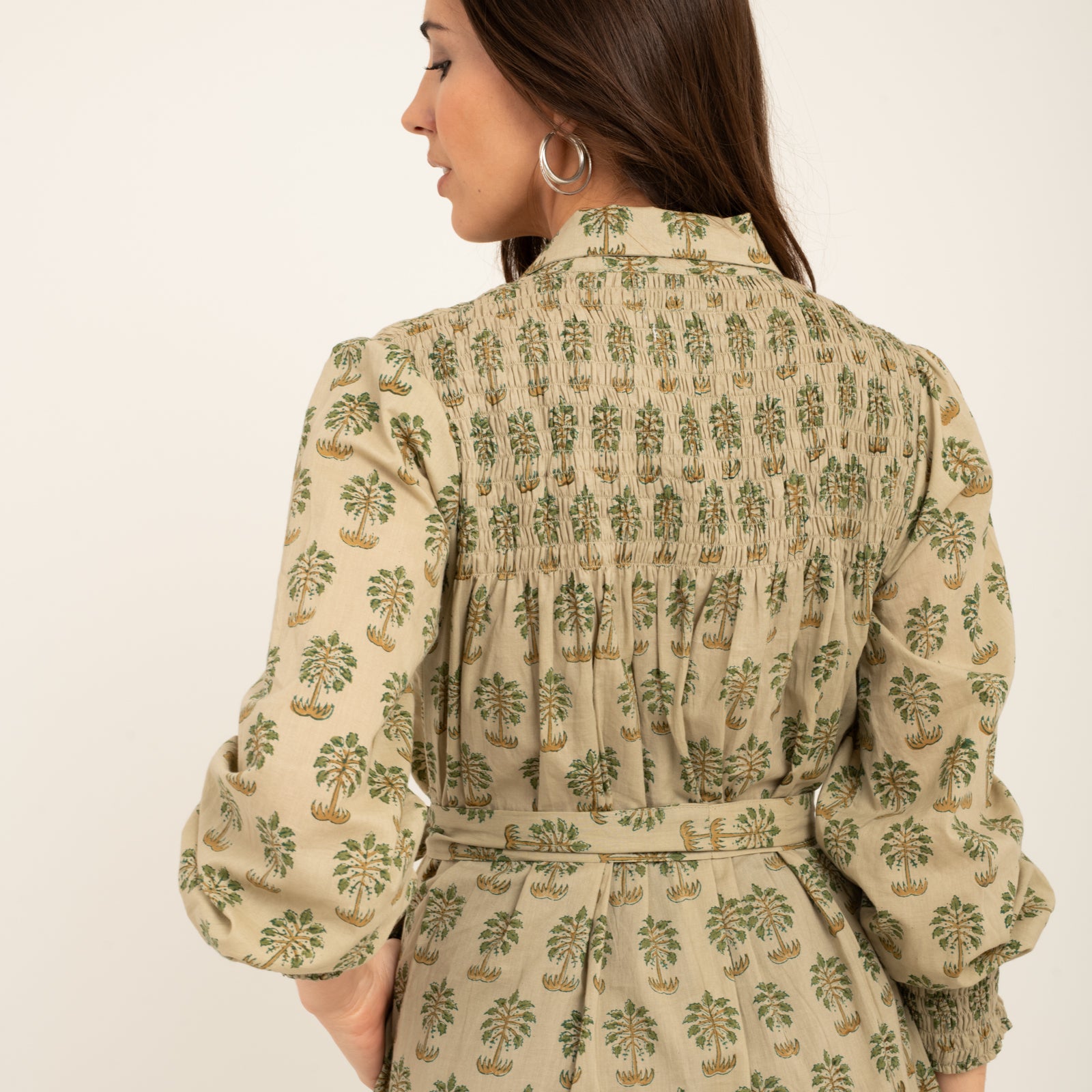 Bonnie Dress Tara Jaya 100% Organic Cotton - Green GREEN