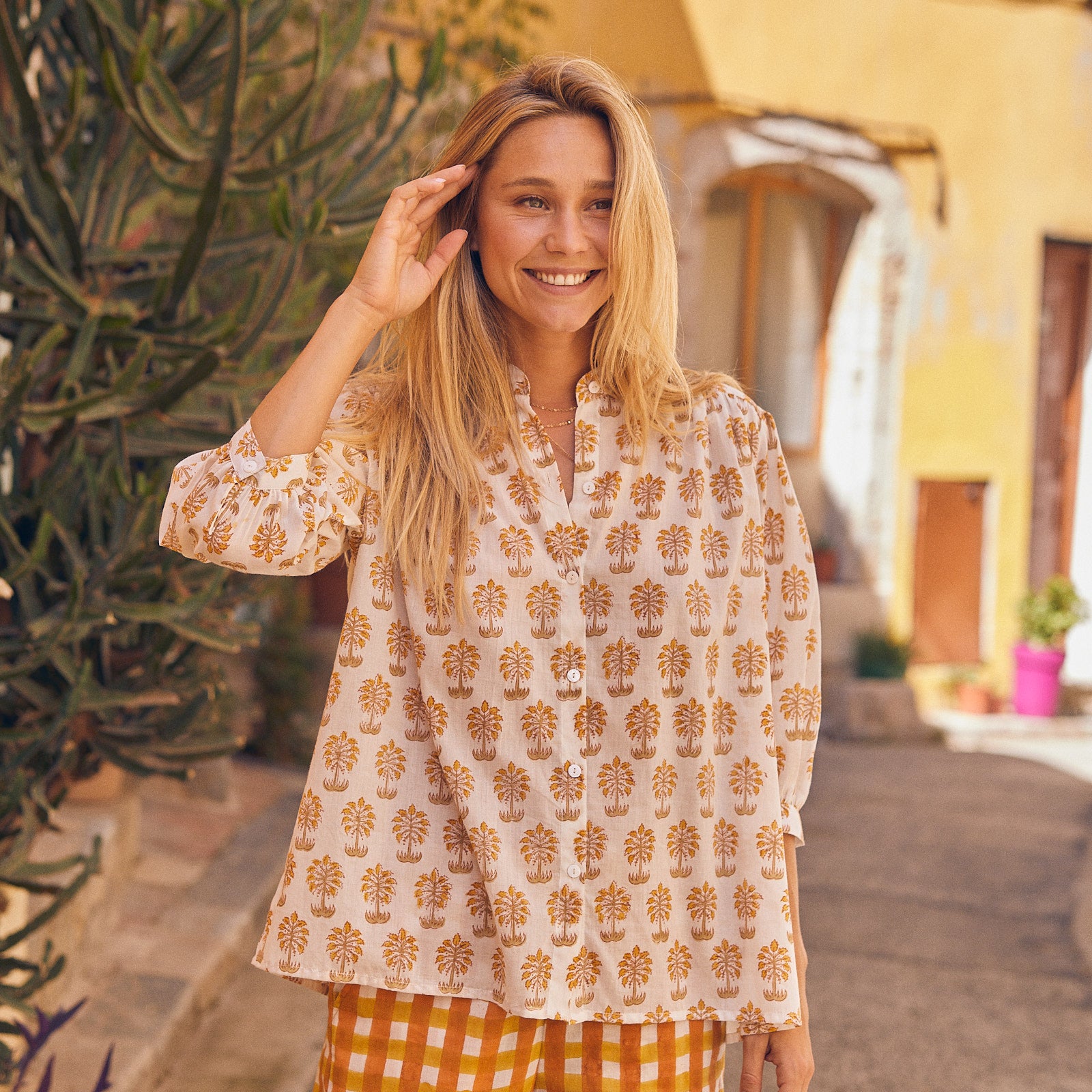 Maud Shirt Olbia 100% Organic Cotton - Orange ORANGE