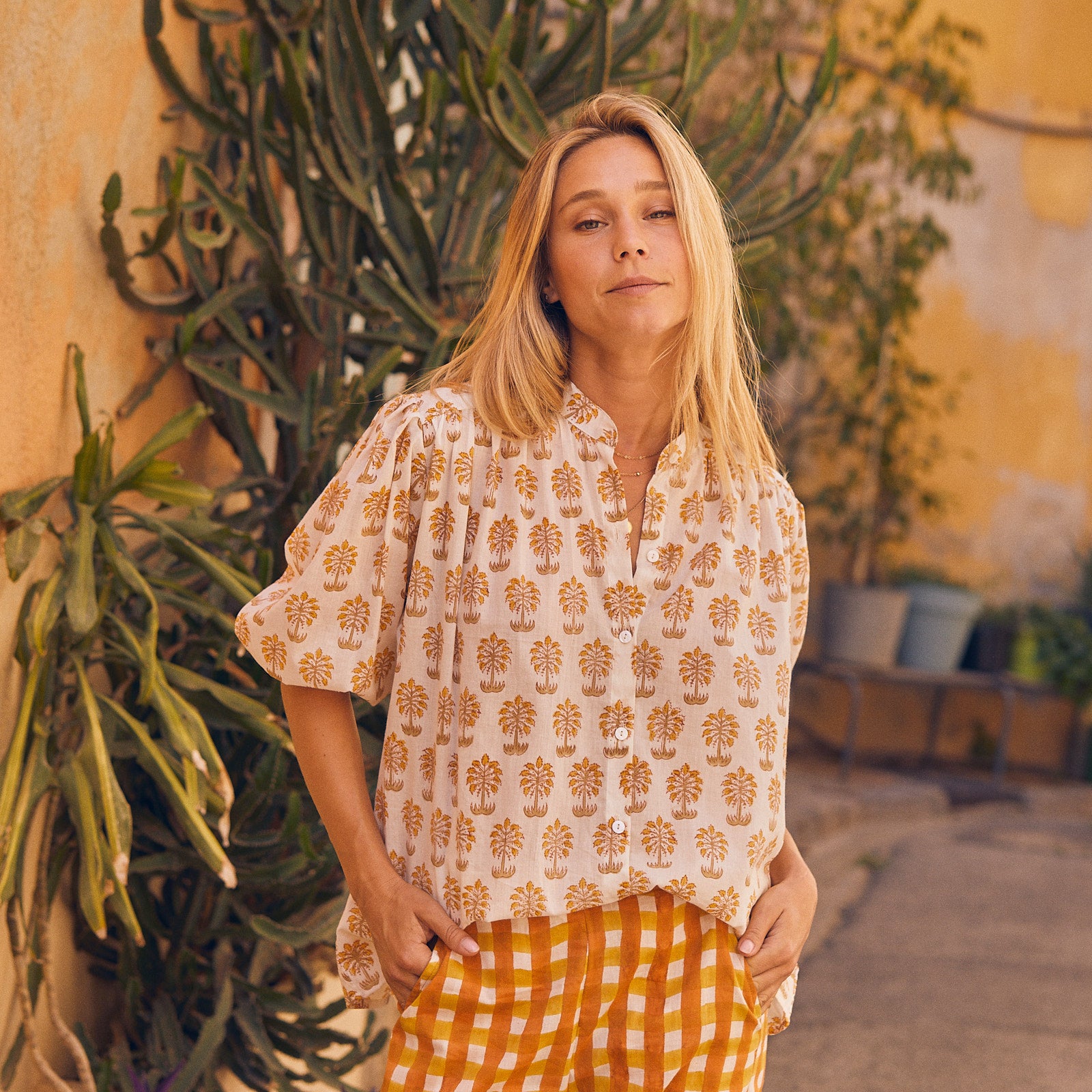 Maud Shirt Olbia 100% Organic Cotton - Orange ORANGE