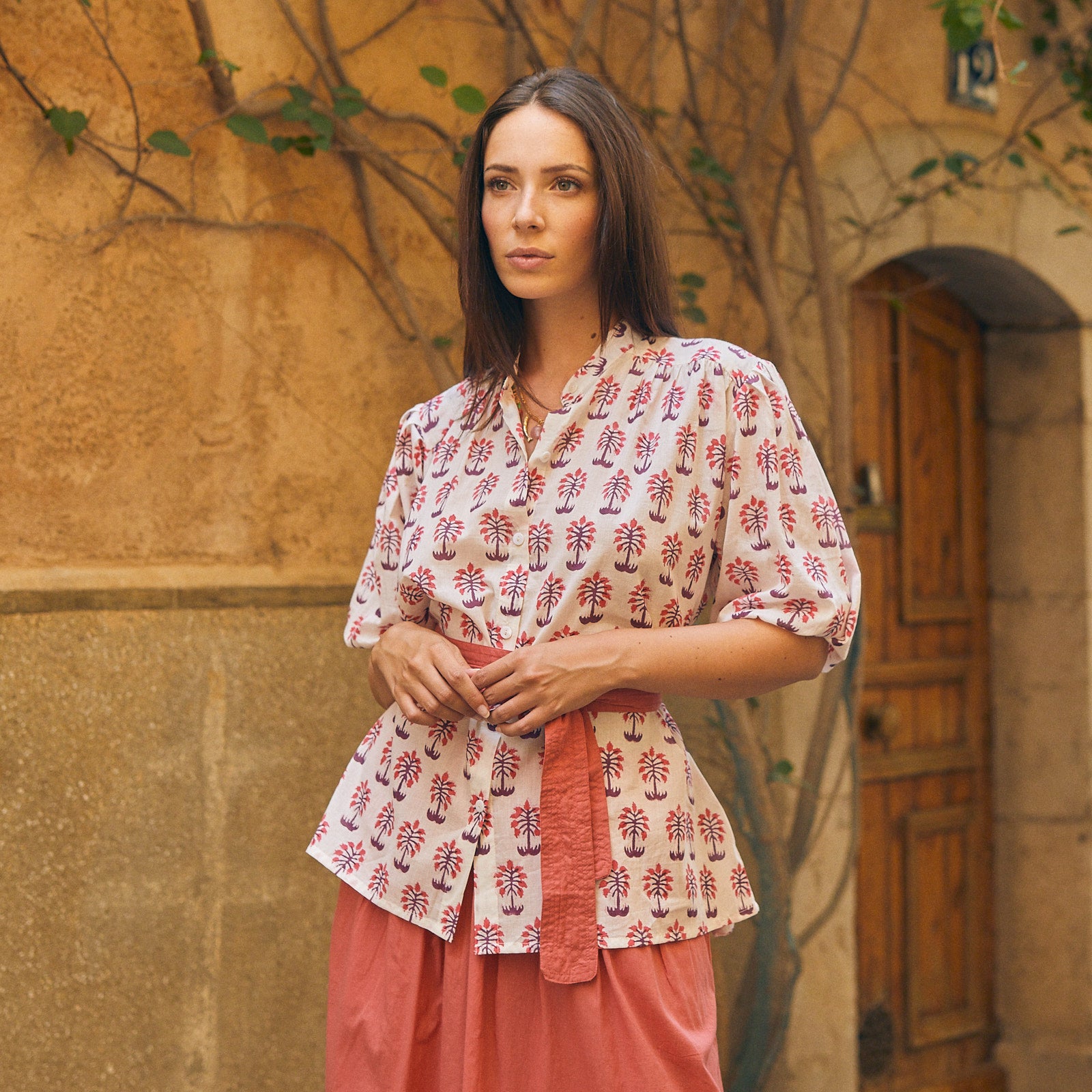 Maud Shirt Olbia 100% Organic Cotton - Pink PINK