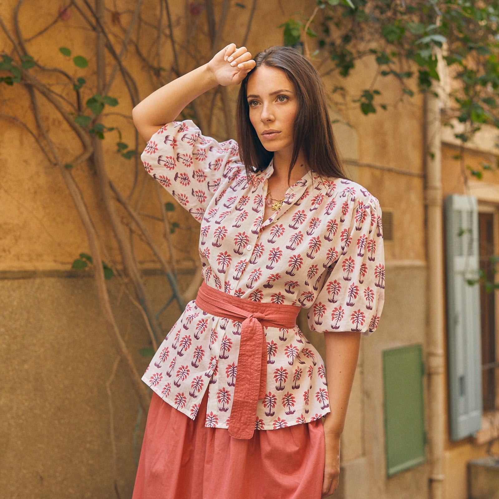 Maud Shirt Olbia 100% Organic Cotton - Pink PINK