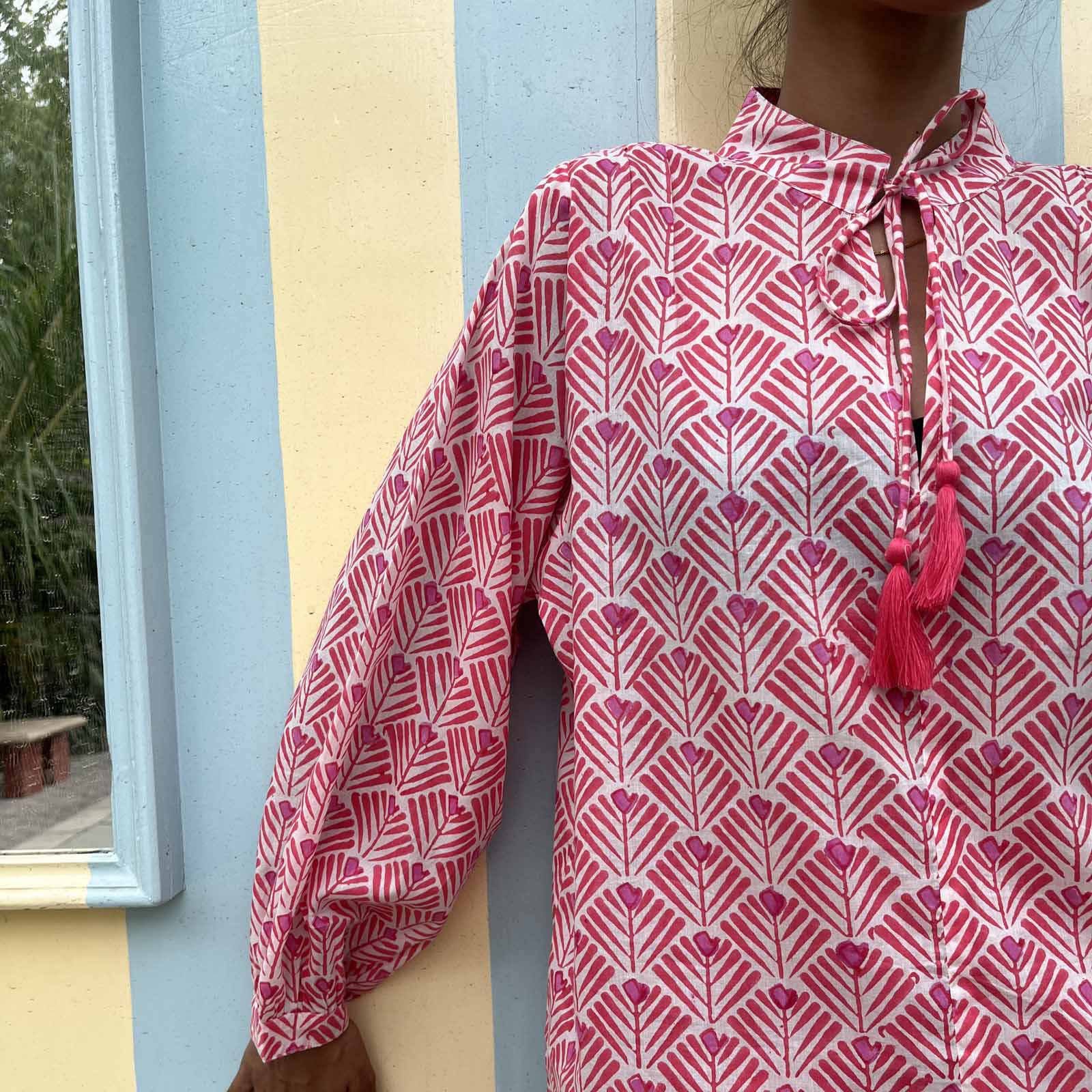 Maddy Top Alma 100% Organic Cotton - Pink PINK