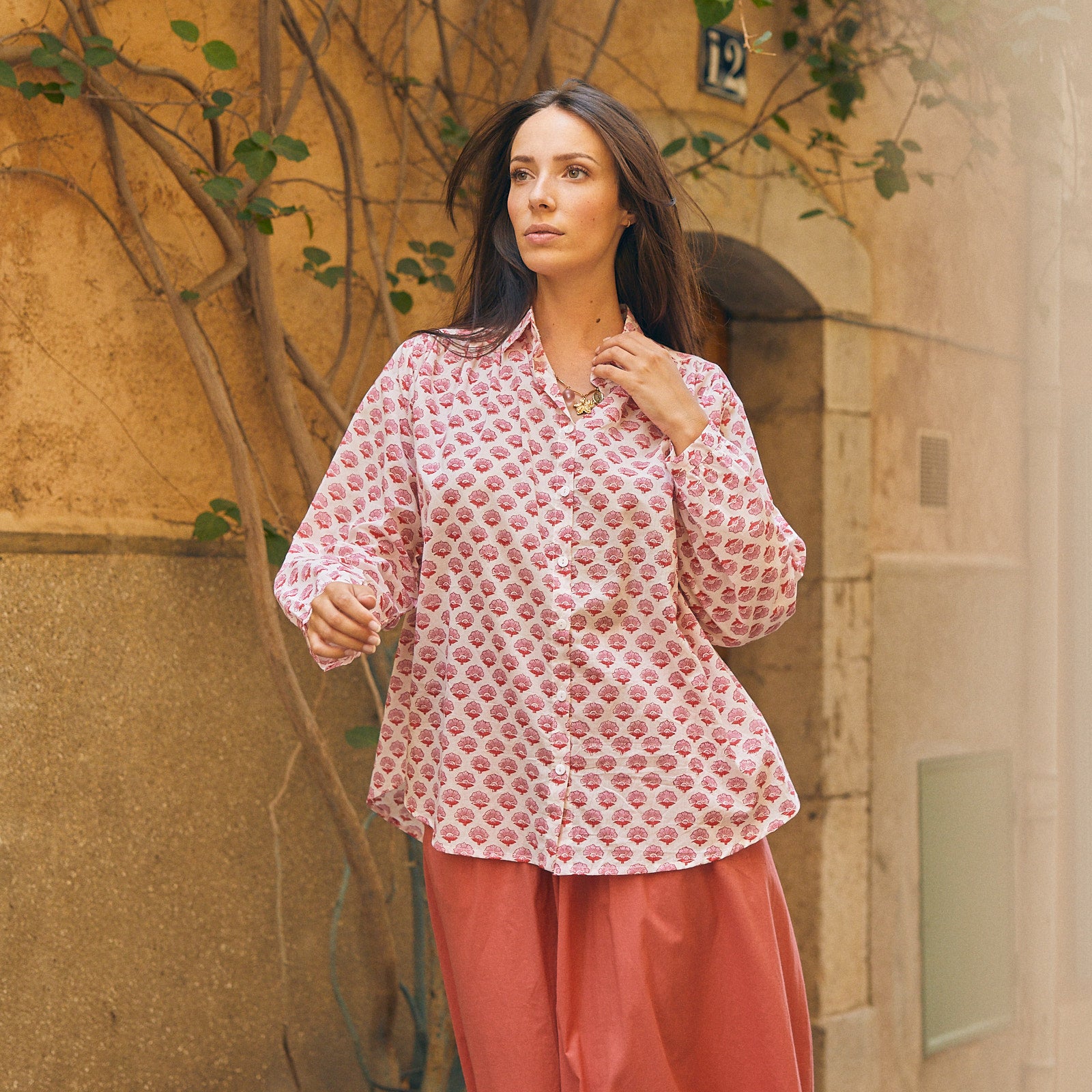 Cerise Shirt Gigaro 100% Organic Cotton - Pink PINK
