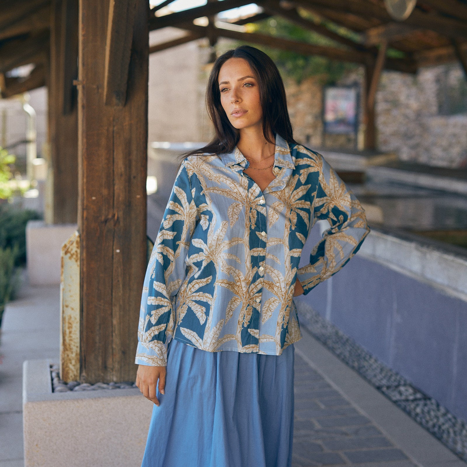 Alka Shirt Mejean 100% Coton - Blue BLUE
