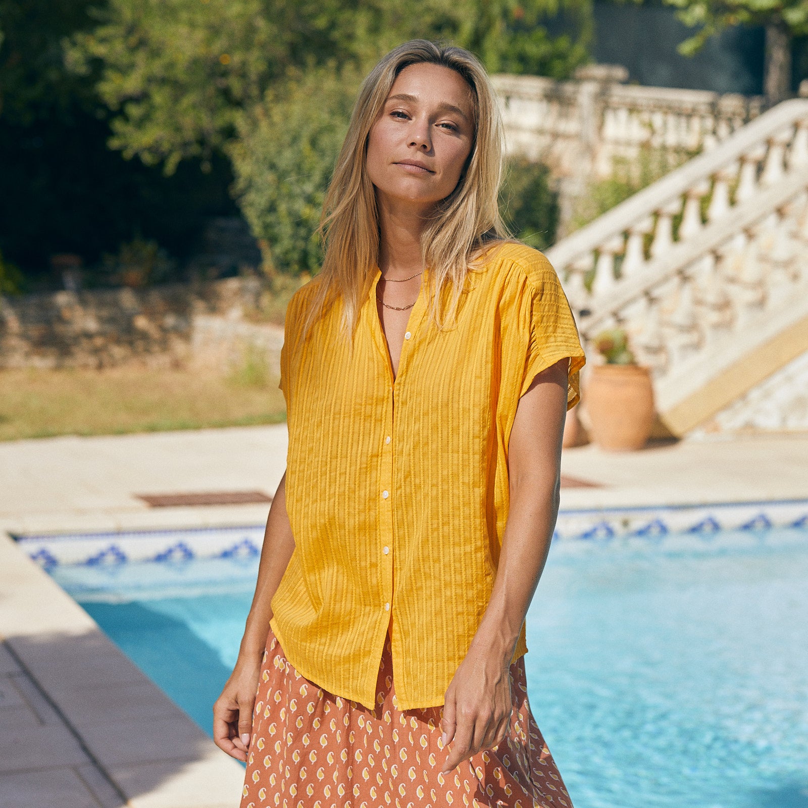 Azale Shirt S.color 100% Coton - Yellow Sun YELLOW SUN