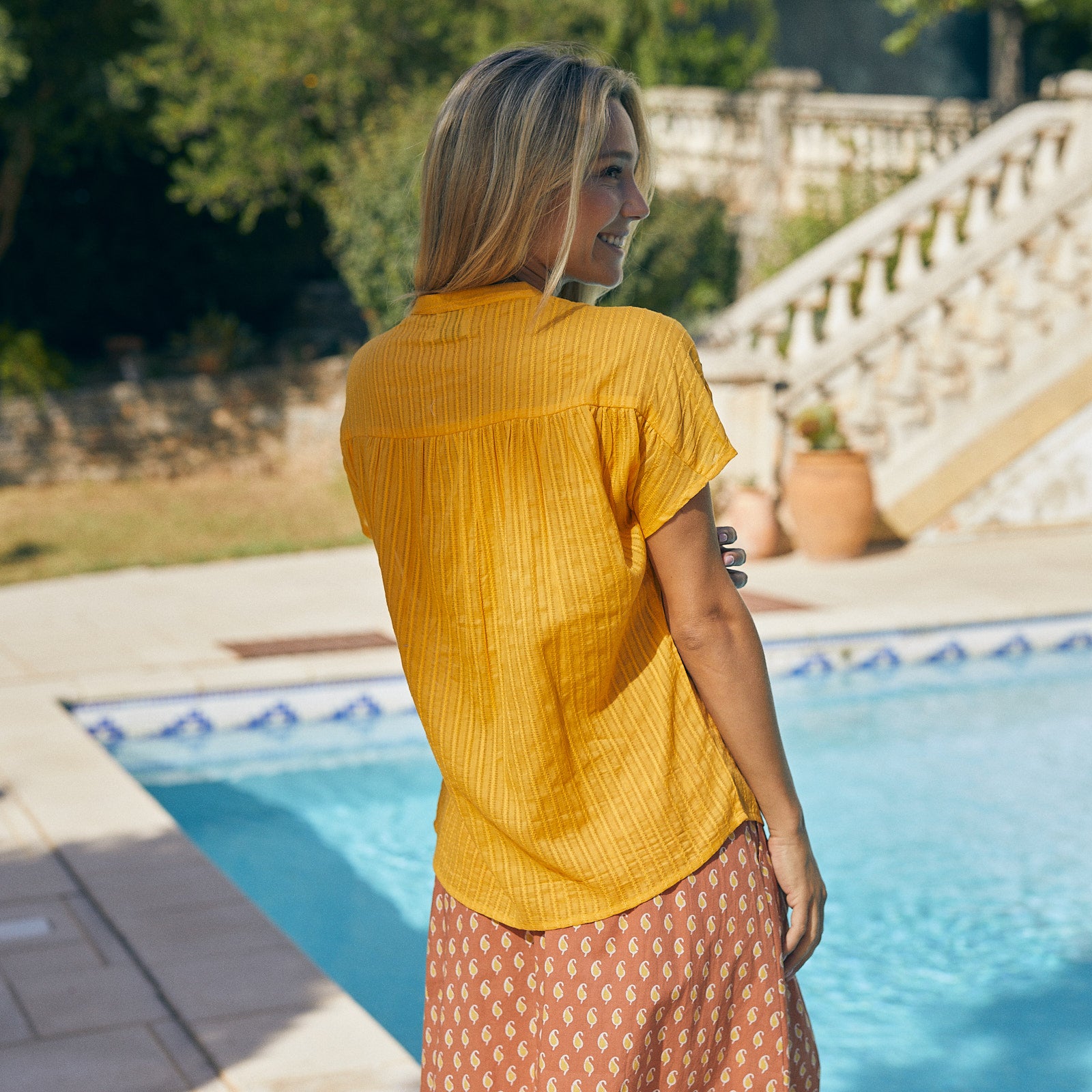 Azale Shirt S.color 100% Coton - Yellow Sun YELLOW SUN