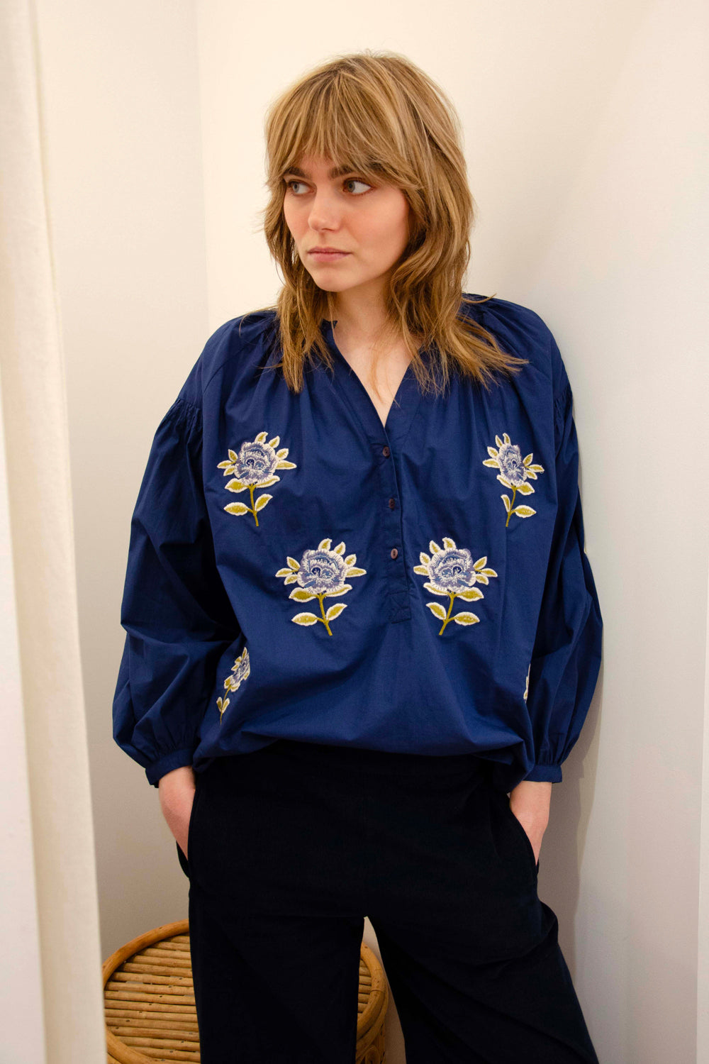 Michelle Top Br 100% Coton - Blue BLUE