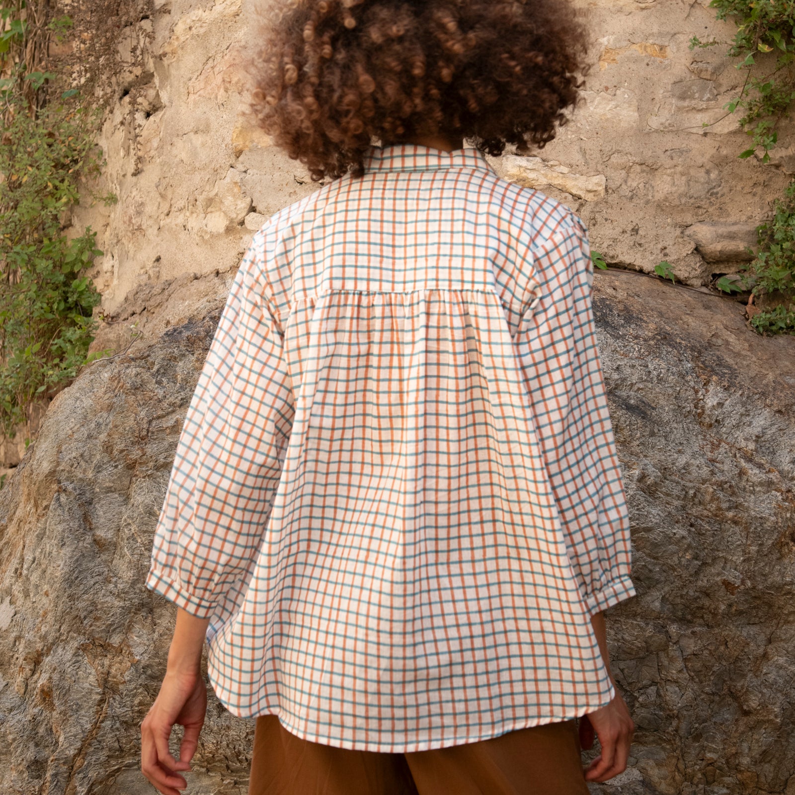 Cerise Shirt Croisette 100% Organic Cotton - Turquoise Terra TURQUOISE TERRA