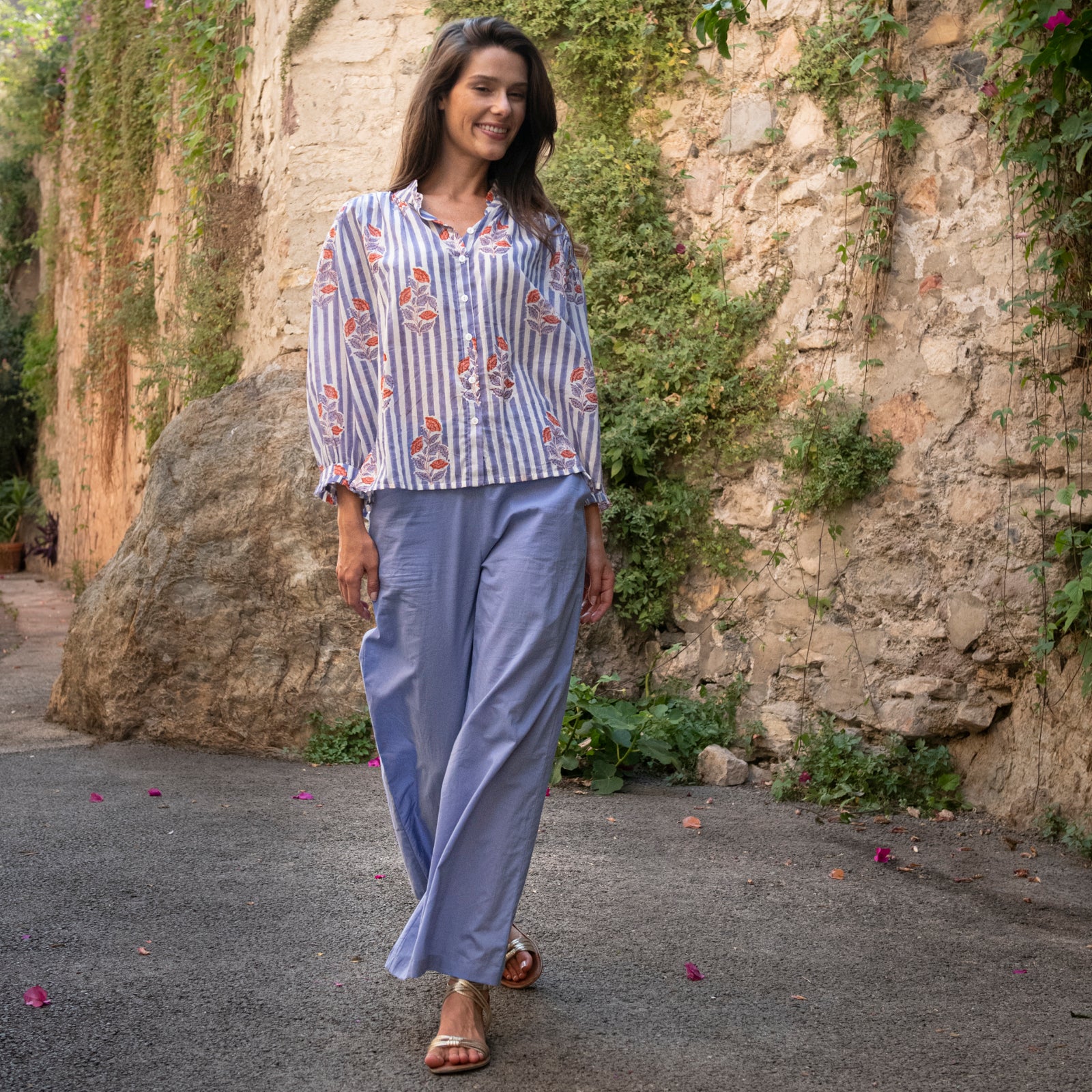 June Shirt Beaulieu 100% Organic Cotton - Lilac LILAC