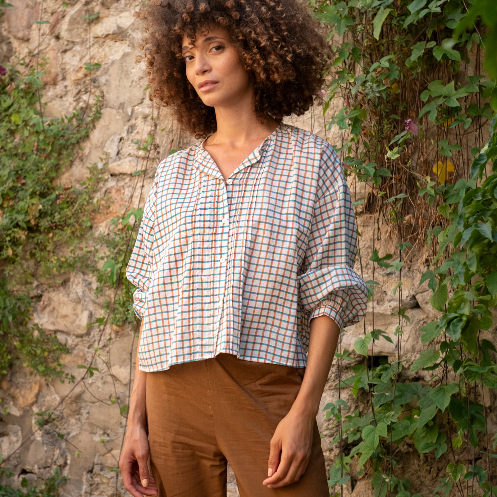 Juliet Shirt Croisette 100% Organic Cotton - Turquoise Terra TURQUOISE TERRA