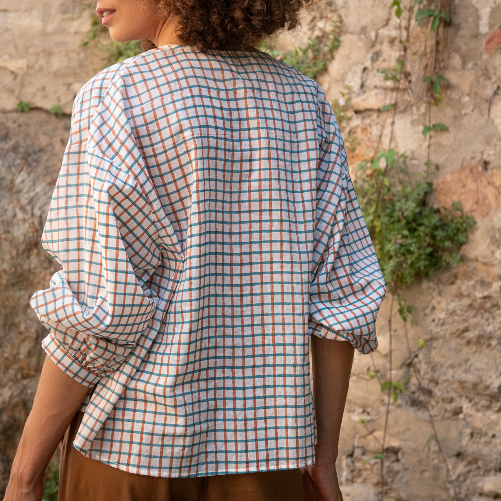 Juliet Shirt Croisette 100% Organic Cotton - Turquoise Terra TURQUOISE TERRA