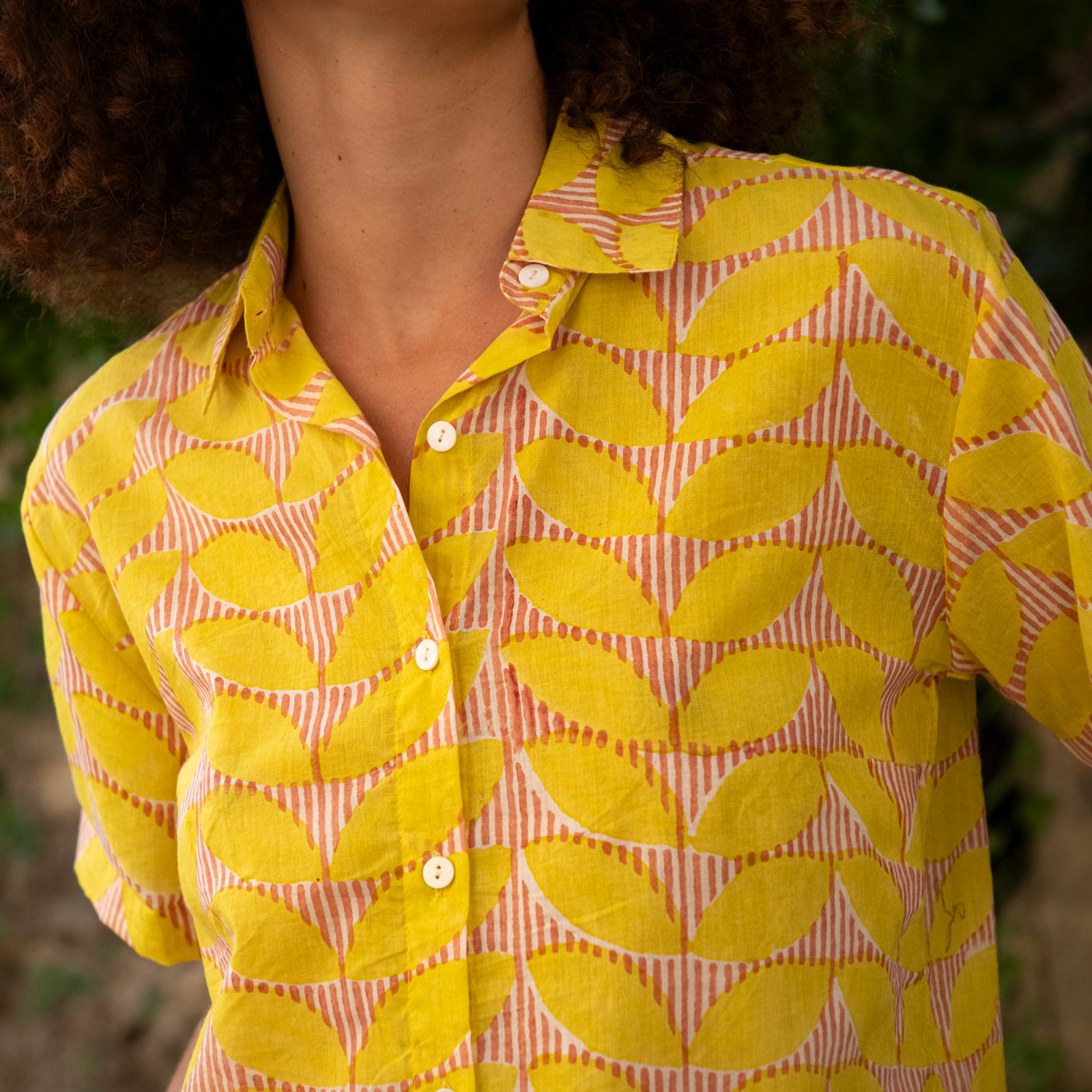 Nina Shirt Cap Estel 100% Organic Cotton - Yellow YELLOW