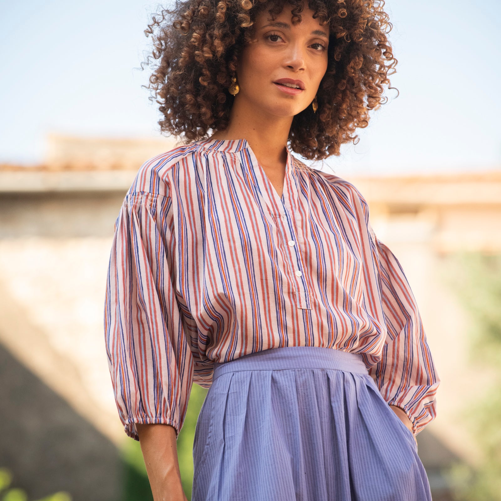 Helen Top Miramar 100% Coton - Lilac LILAC