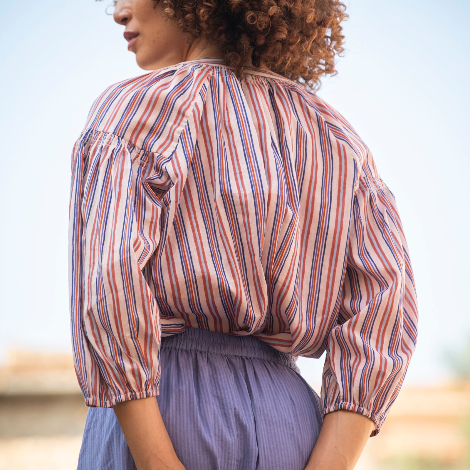 Helen Top Miramar 100% Coton - Lilac LILAC