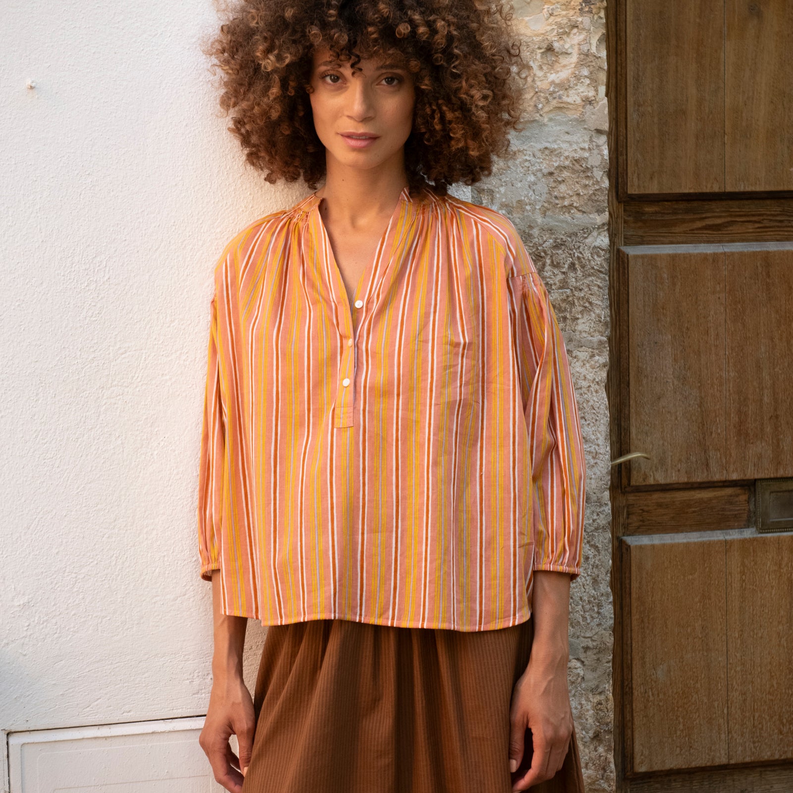 Helen Top Miramar 100% Coton - Peach PEACH