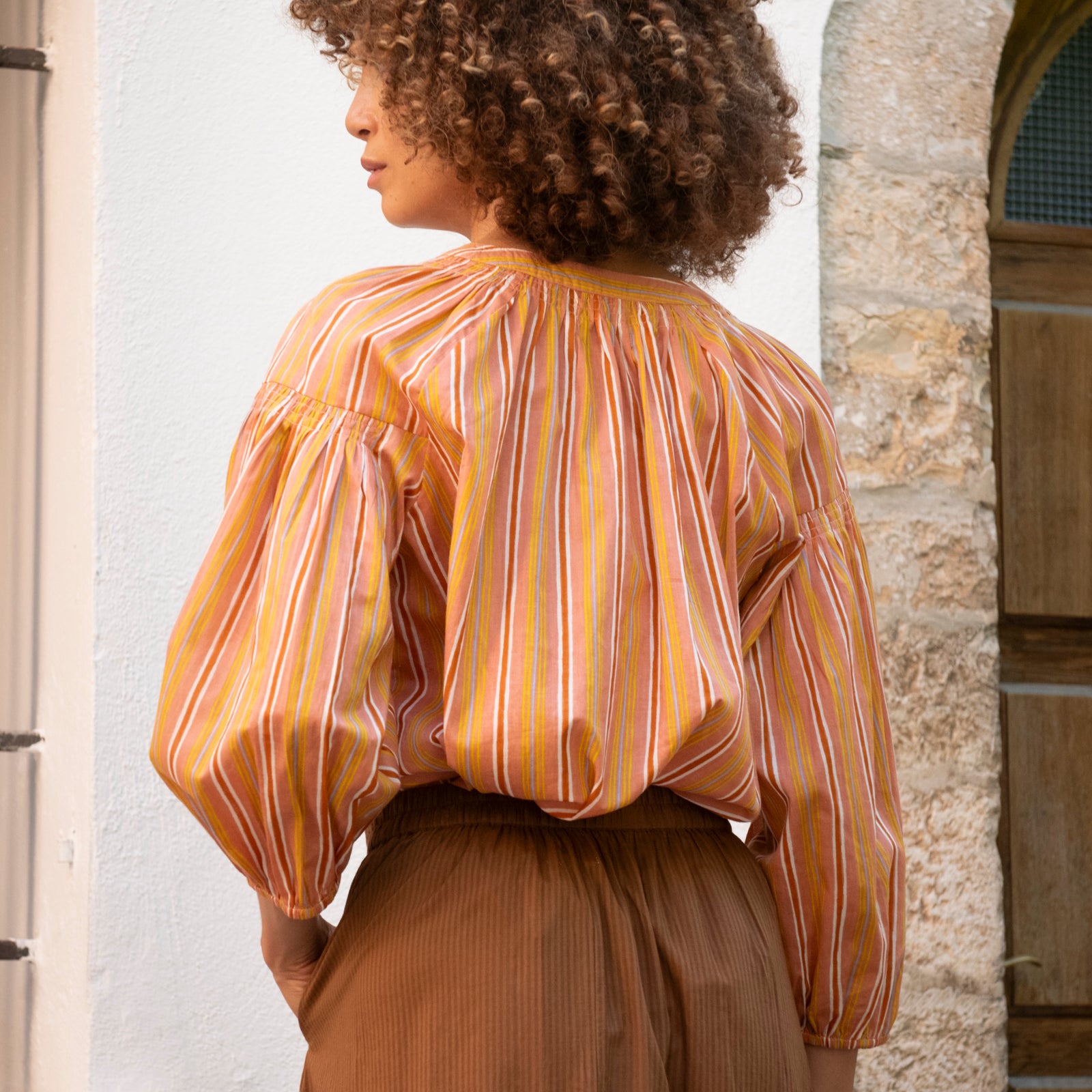 Helen Top Miramar 100% Coton - Peach PEACH