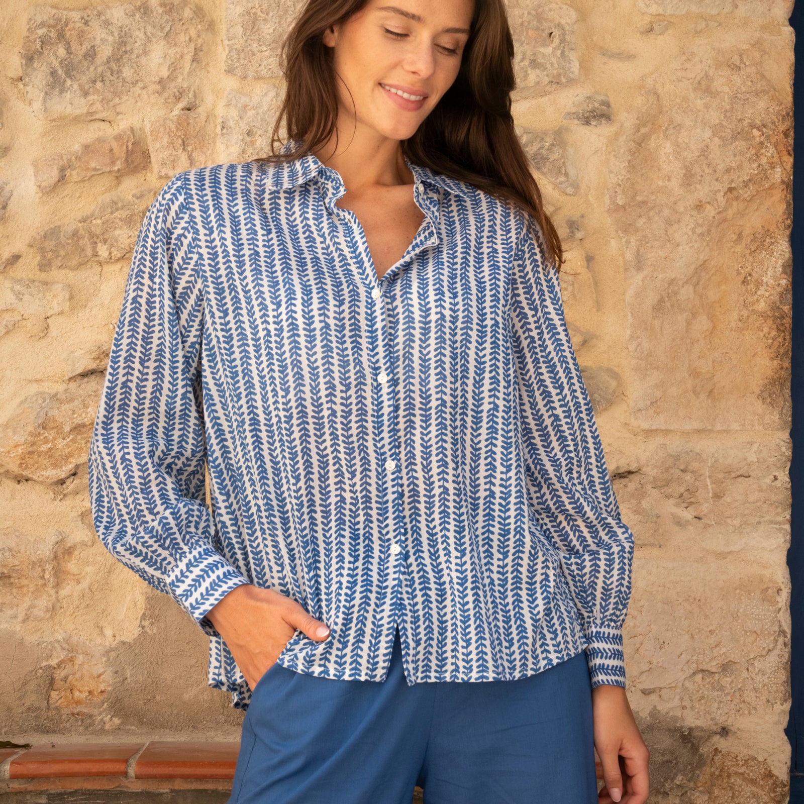 Alka Shirt Bormette - Blue BLUE