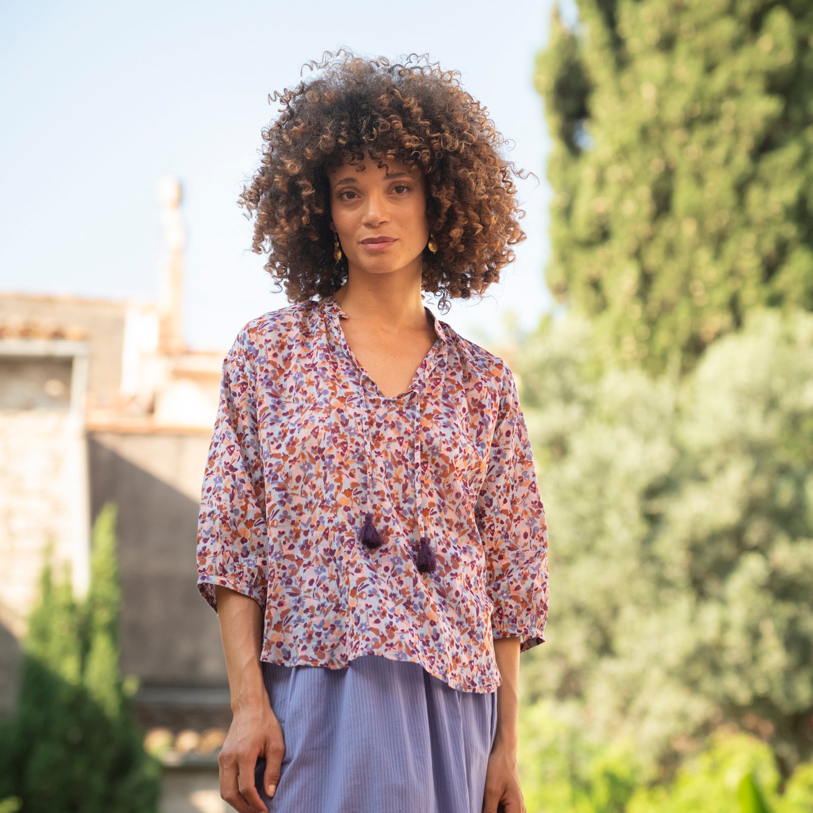 Mia Top Matteri 100% Coton - Lilac LILAC