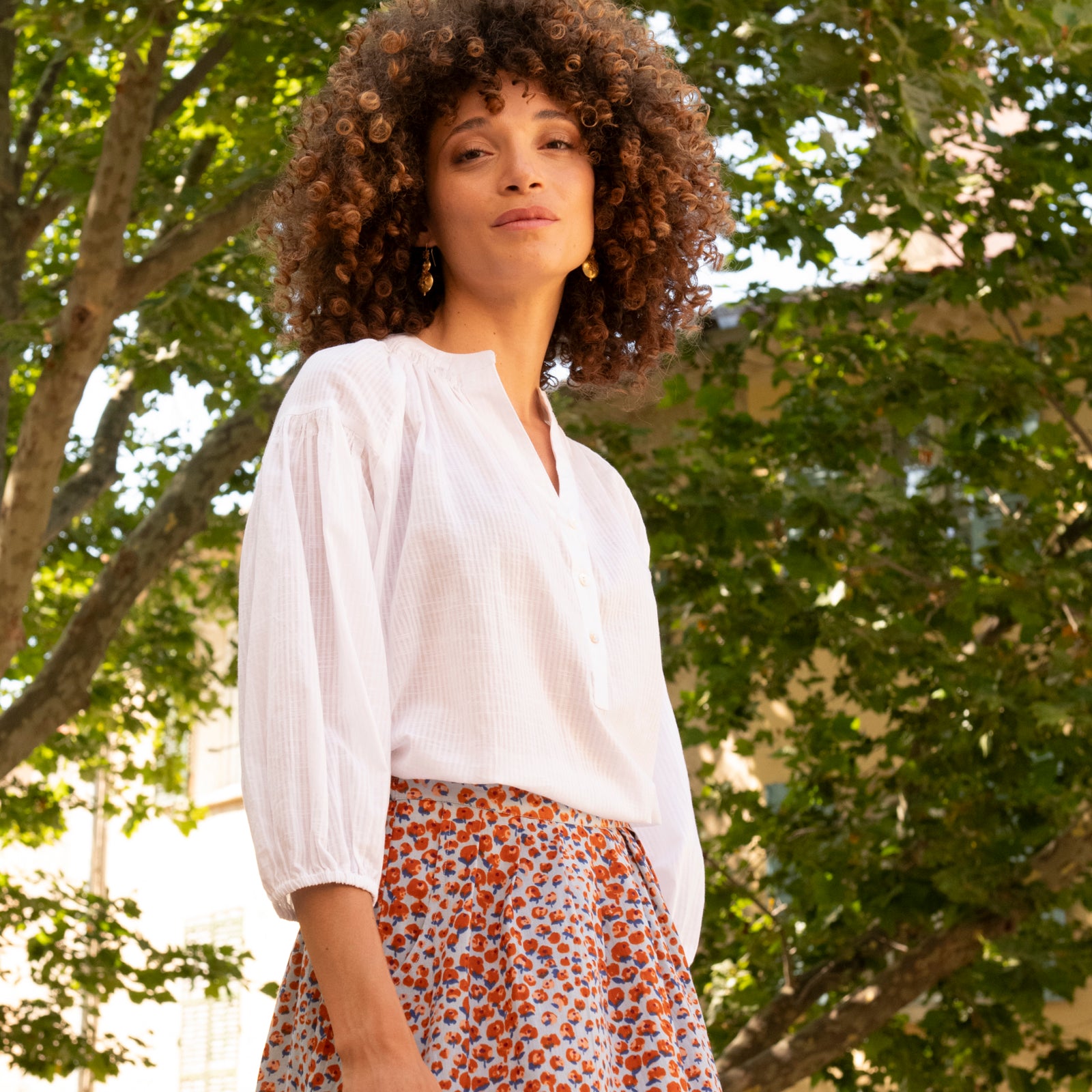 Helen Top S.color 100% Coton - White WHITE