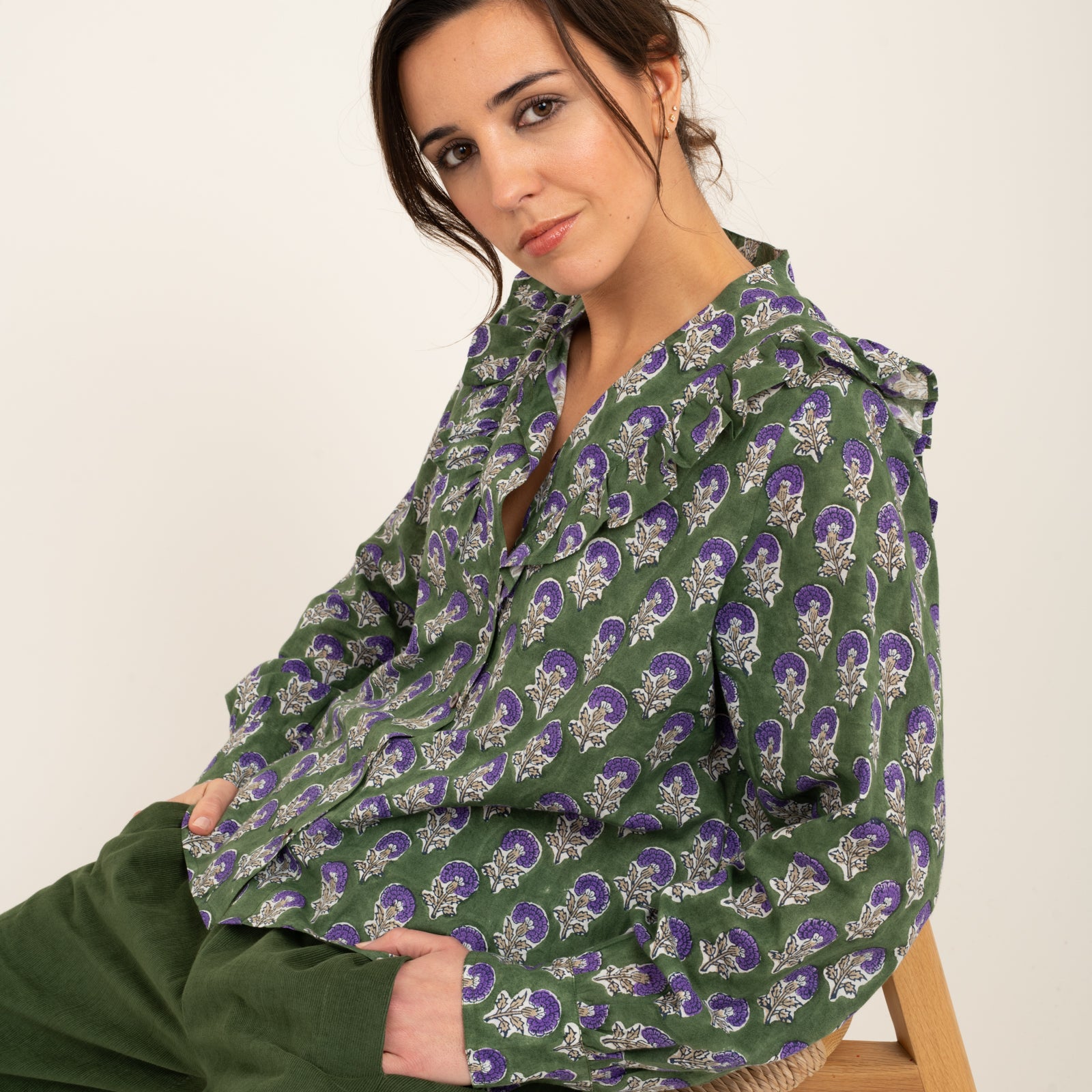 Coco Shirt Sathi 100% Organic Cotton - Green GREEN