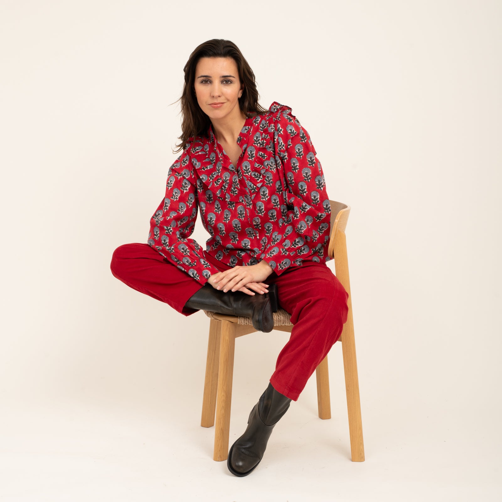 Coco Shirt Sathi 100% Organic Cotton - Red RED
