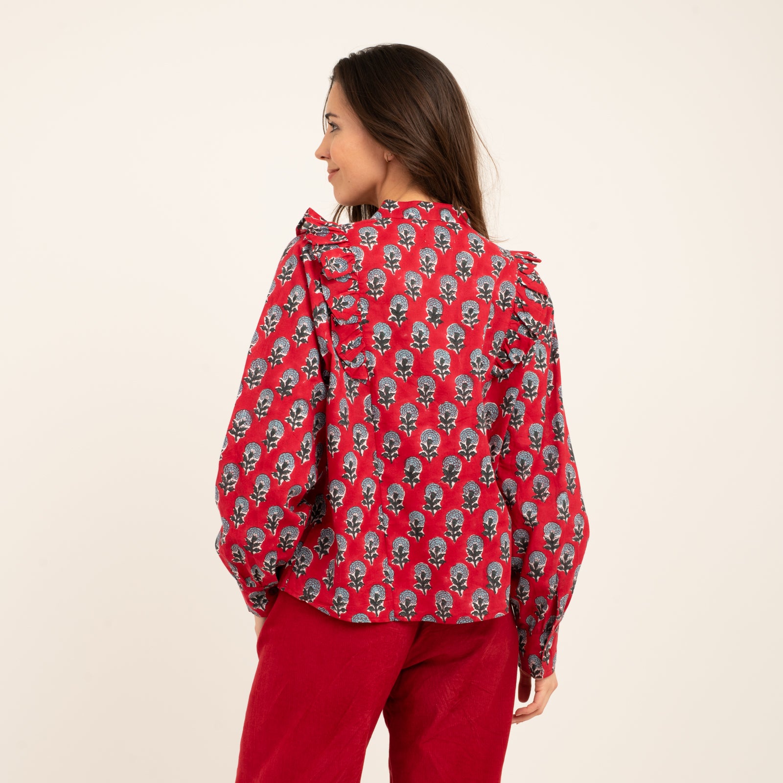 Coco Shirt Sathi 100% Organic Cotton - Red RED