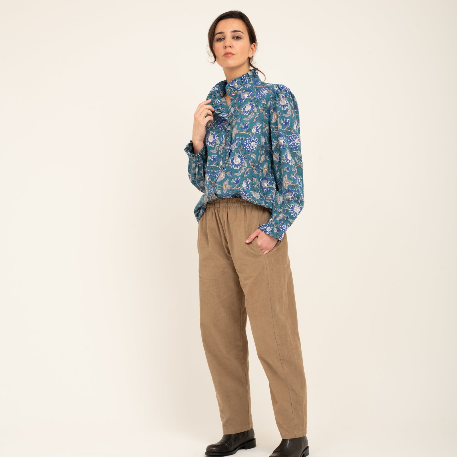 Helen Shirt Tara 100% Organic Cotton - Blue BLUE