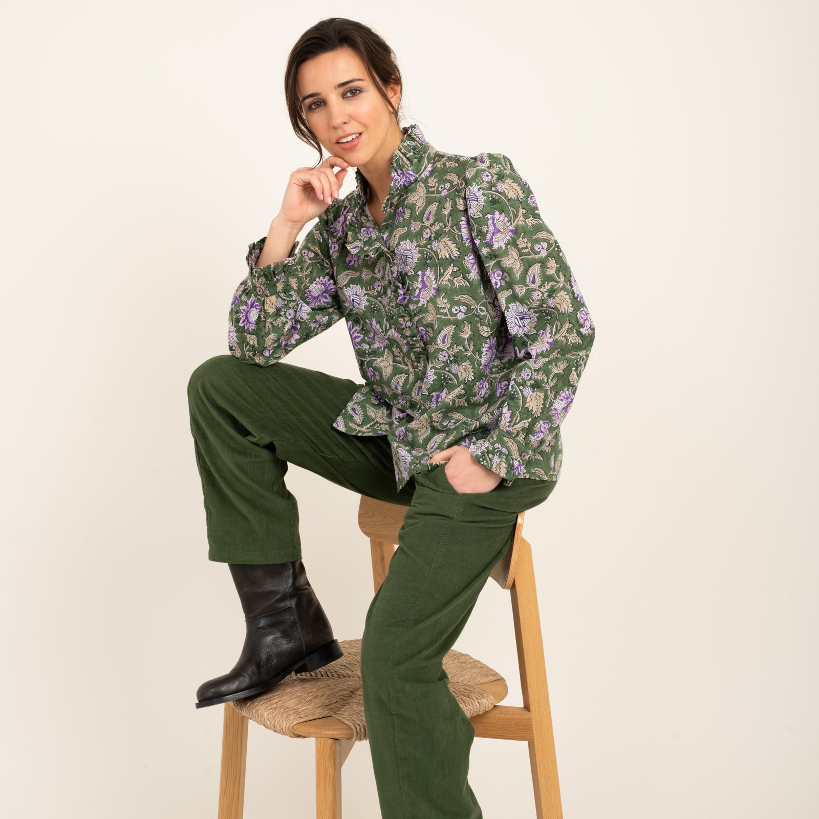 Helen Shirt Tara 100% Organic Cotton - Green GREEN