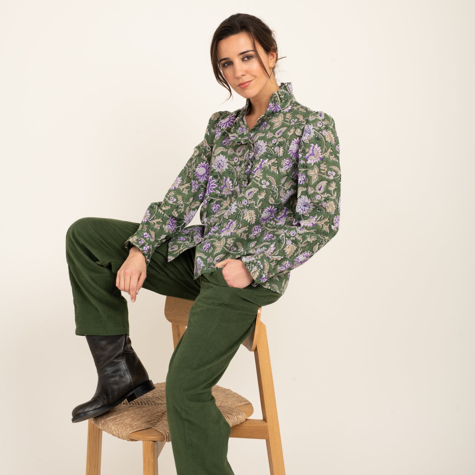 Helen Shirt Tara 100% Organic Cotton - Green GREEN