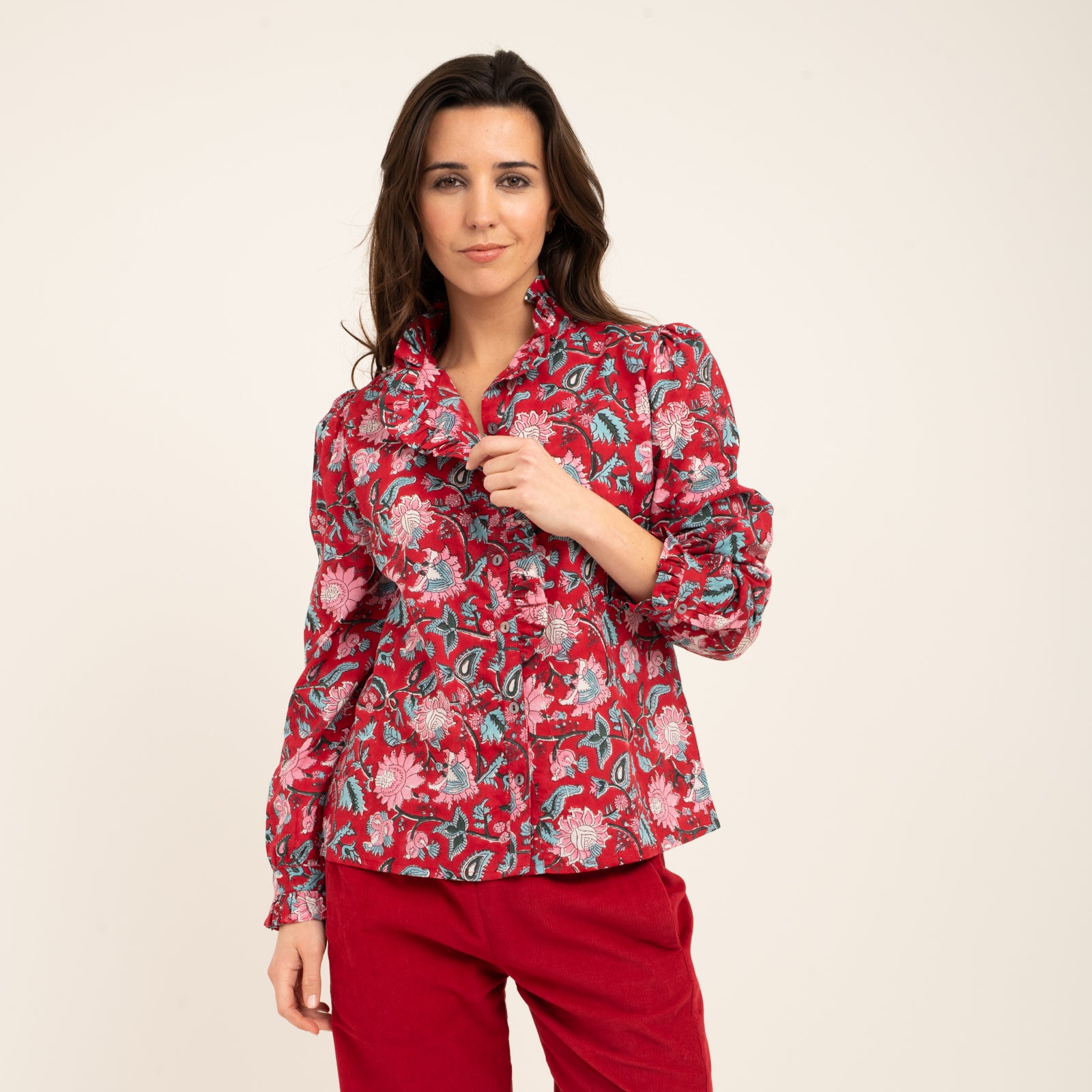 Helen Shirt Tara 100% Organic Cotton - Red RED