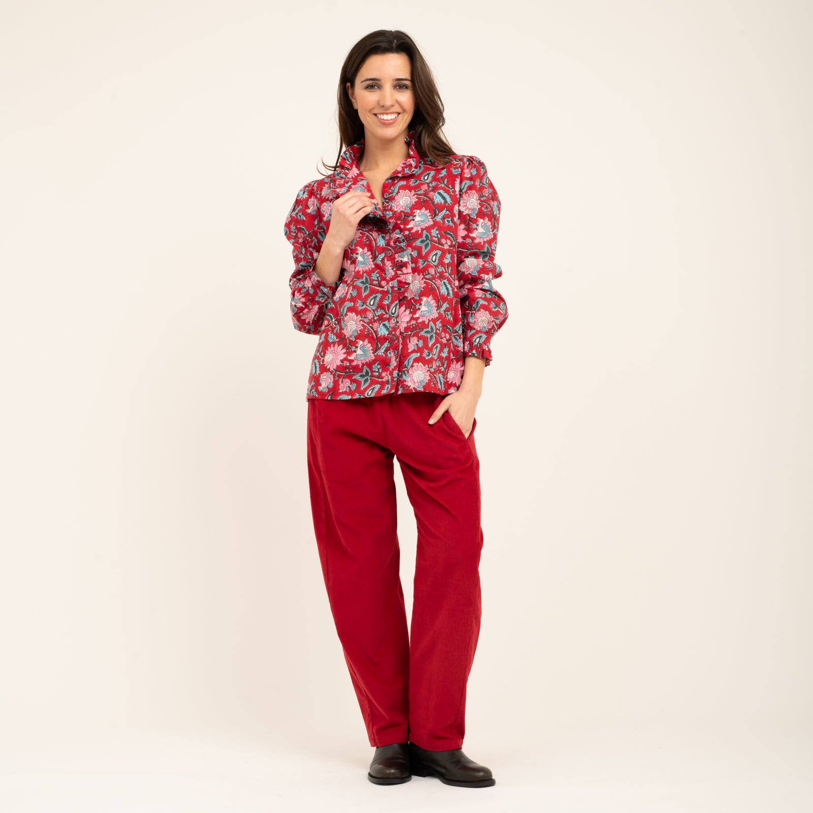Helen Shirt Tara 100% Organic Cotton - Red RED