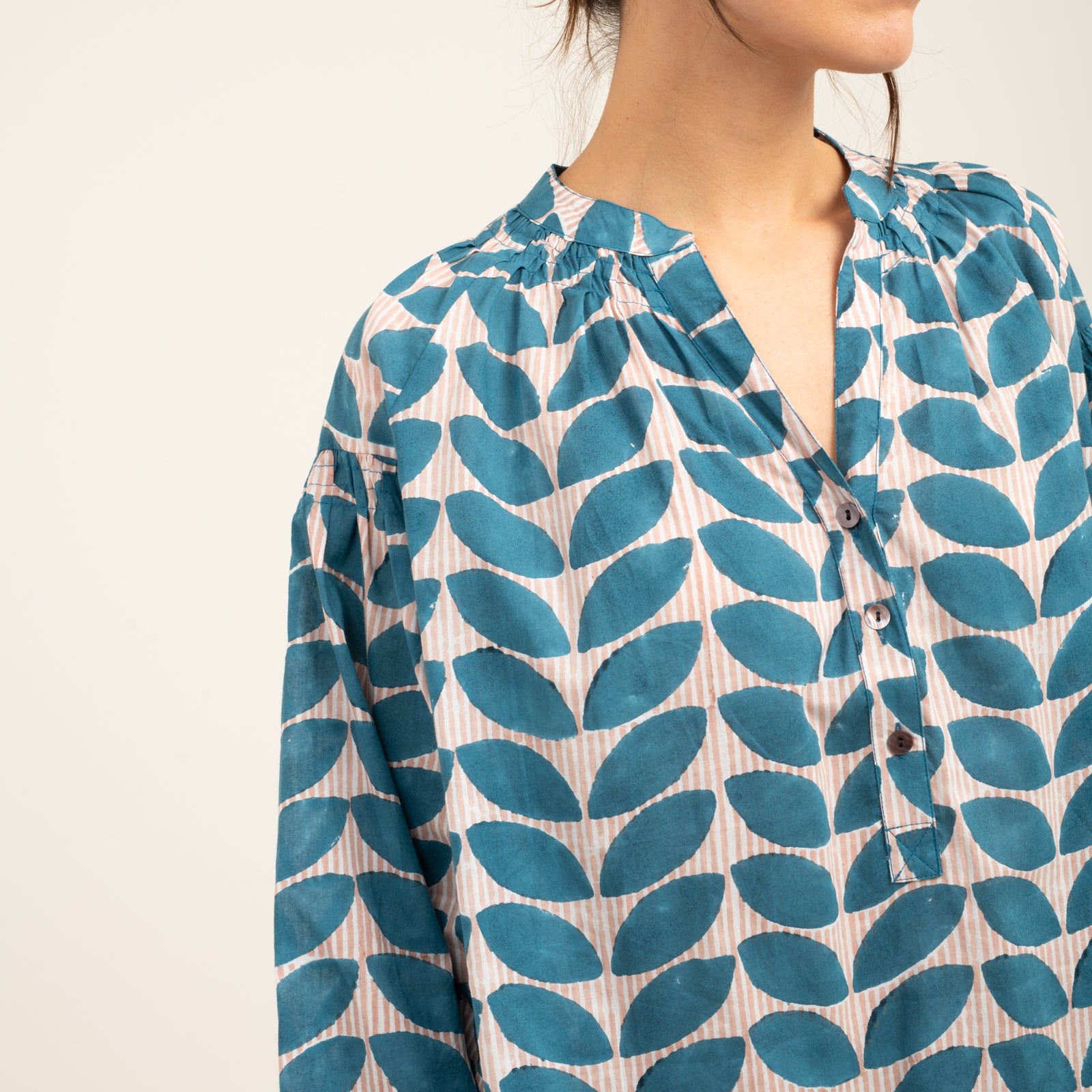 Michele Top Ananda 100% Organic Cotton - Blue BLUE