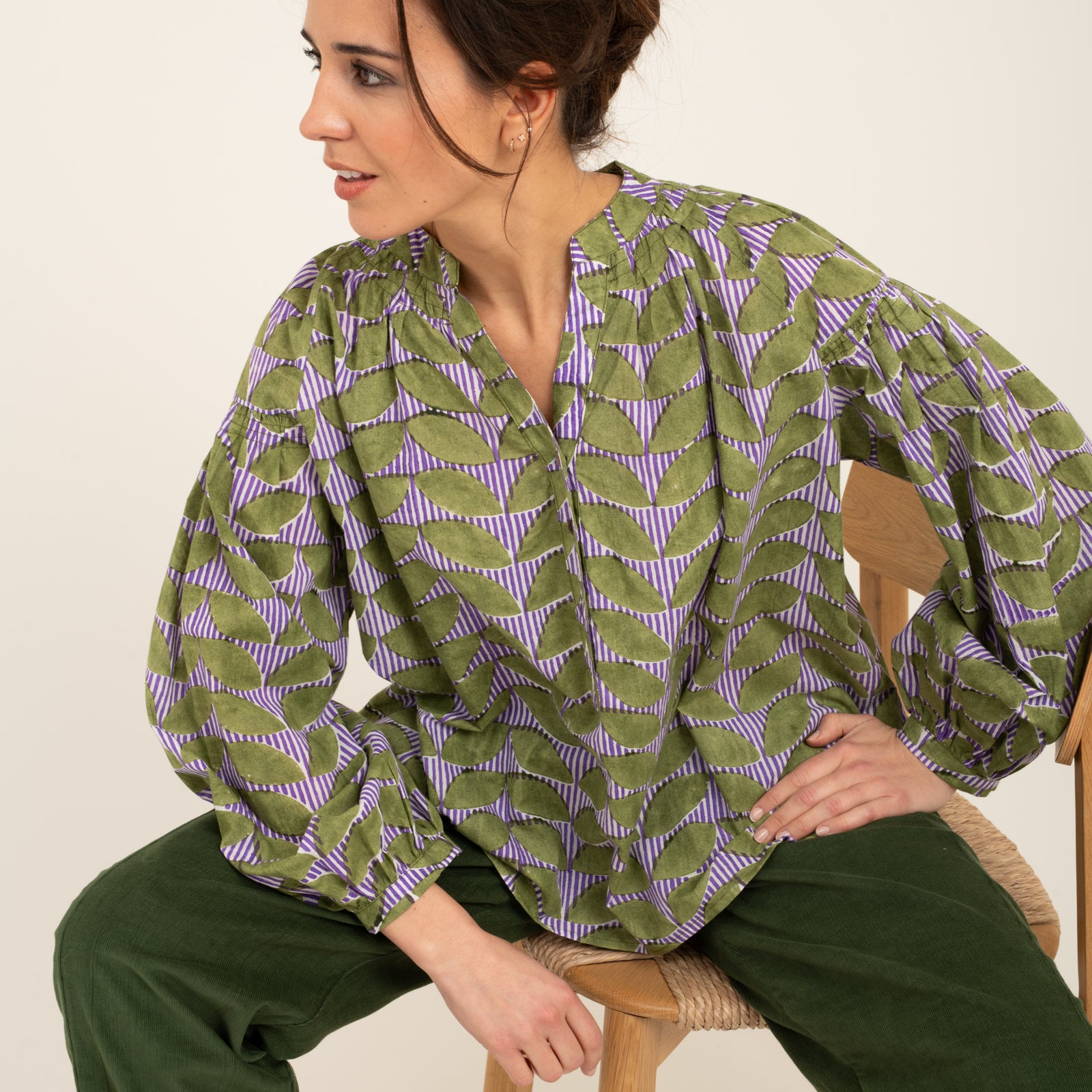 Michele Top Ananda 100% Organic Cotton - Green GREEN