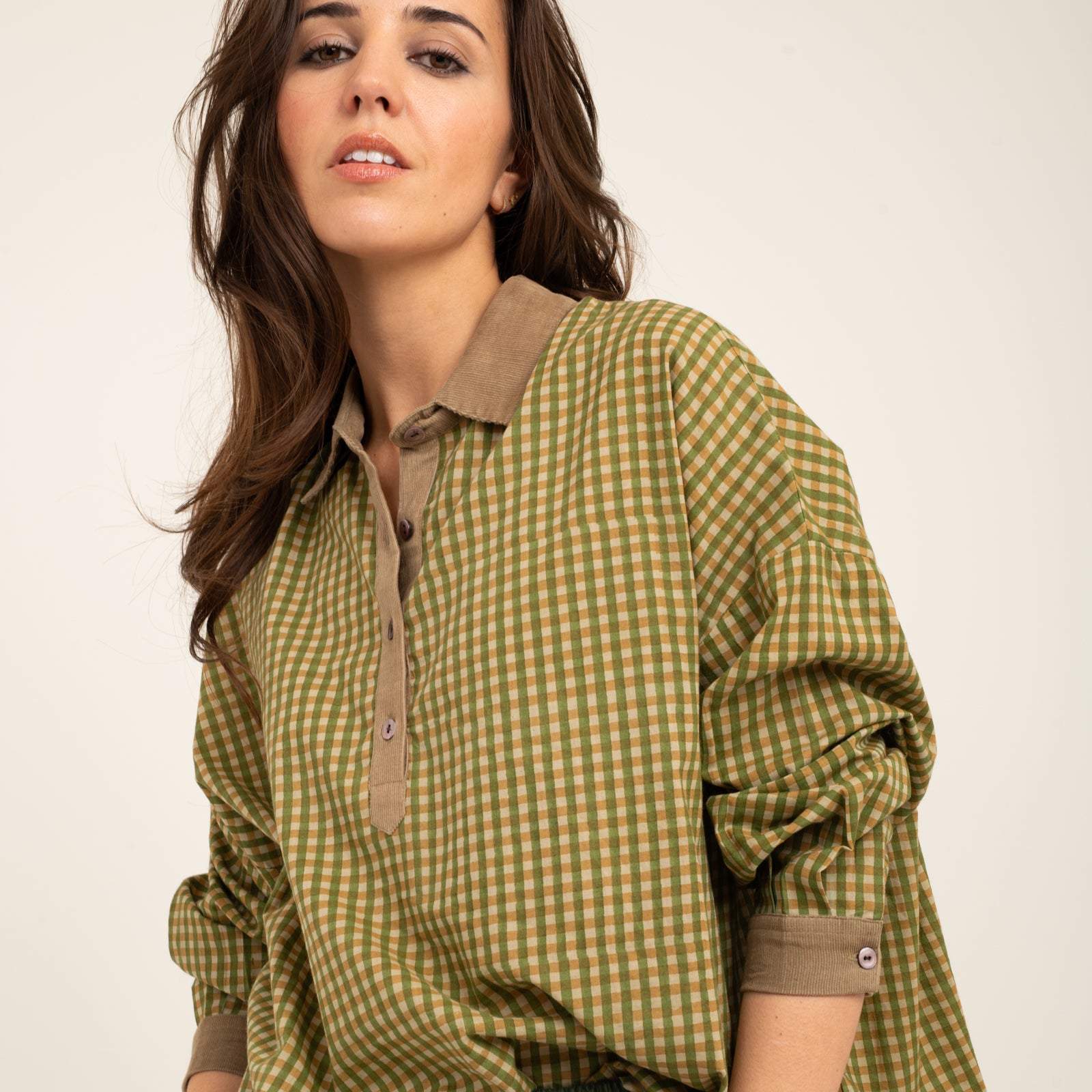 Julia Top Shandra 100% Organic Cotton - Kakhi KAKHI