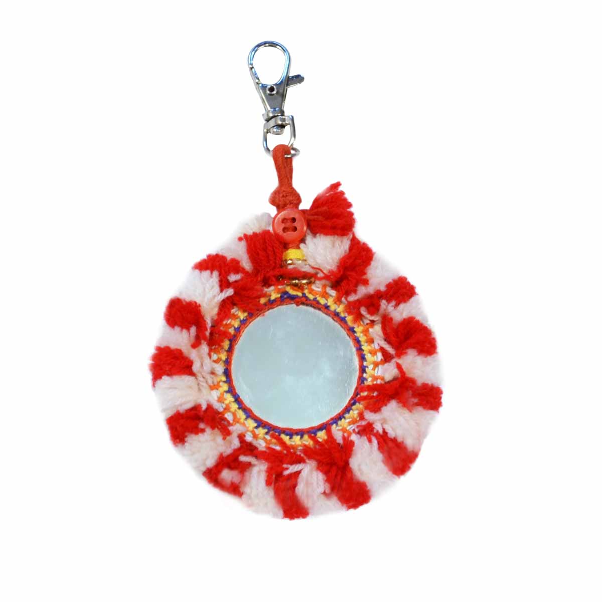 Clip Miroir Bicolore - Rouge ROUGE