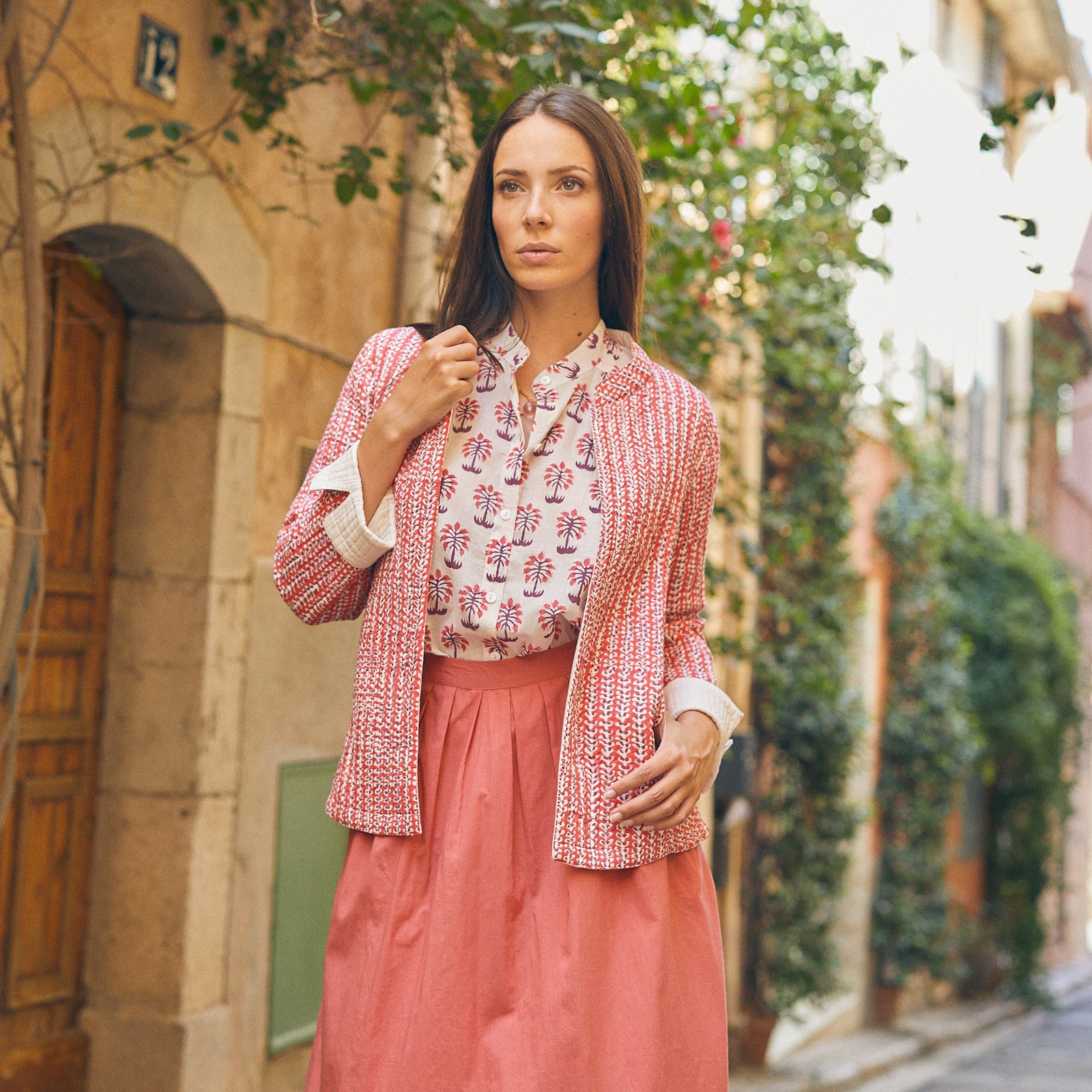 Veste jaya Madrague 100% coton BIO - Rose