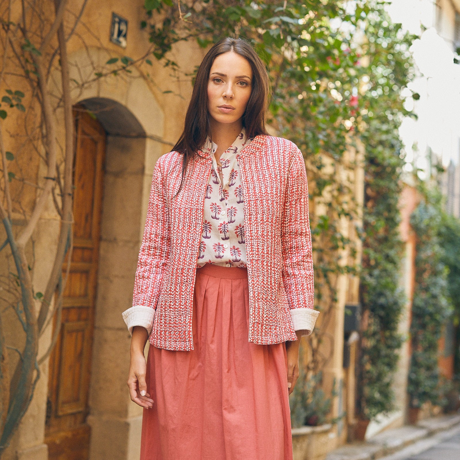 Veste jaya Madrague 100% coton BIO - Rose