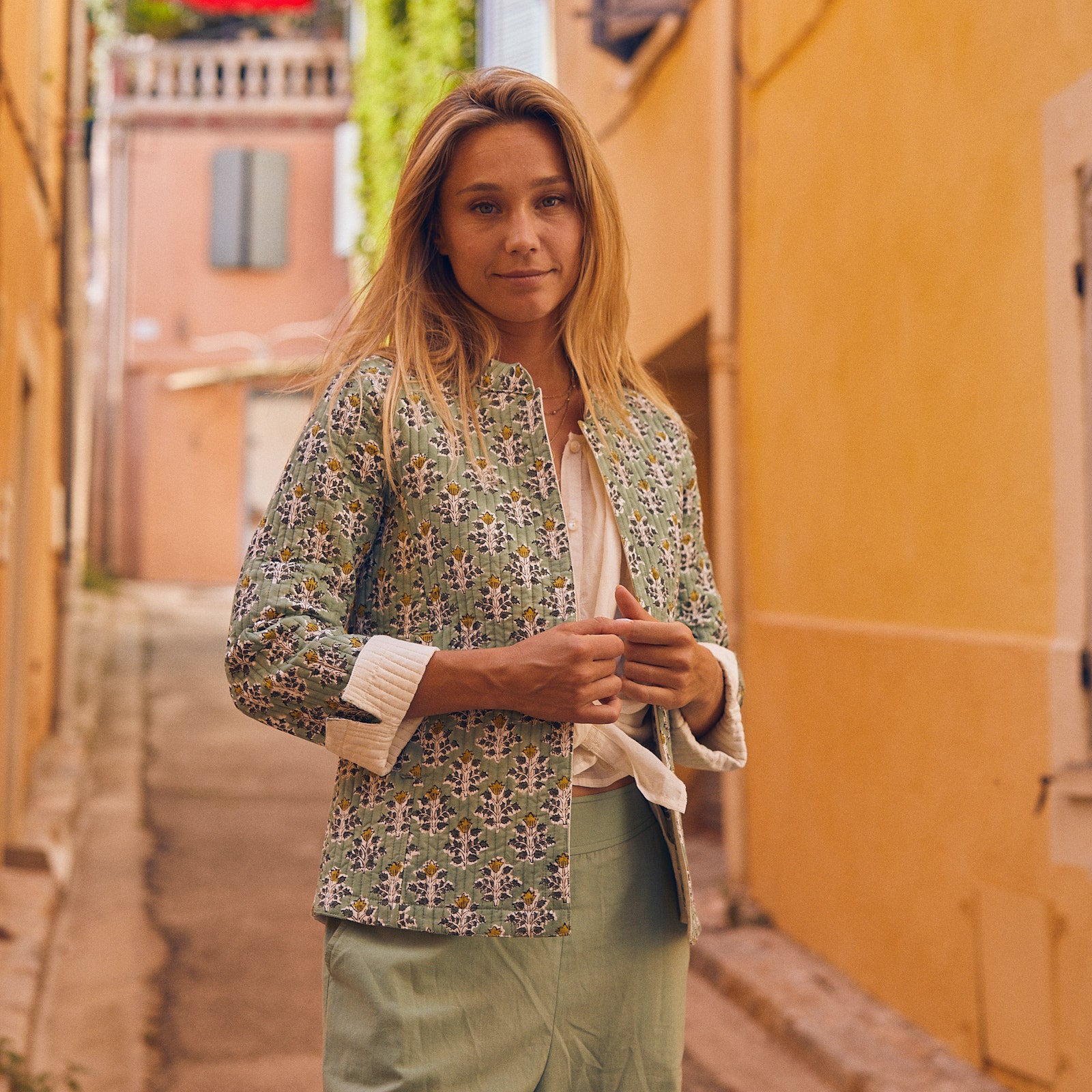 Veste jaya Escalet 100% coton BIO - Vert