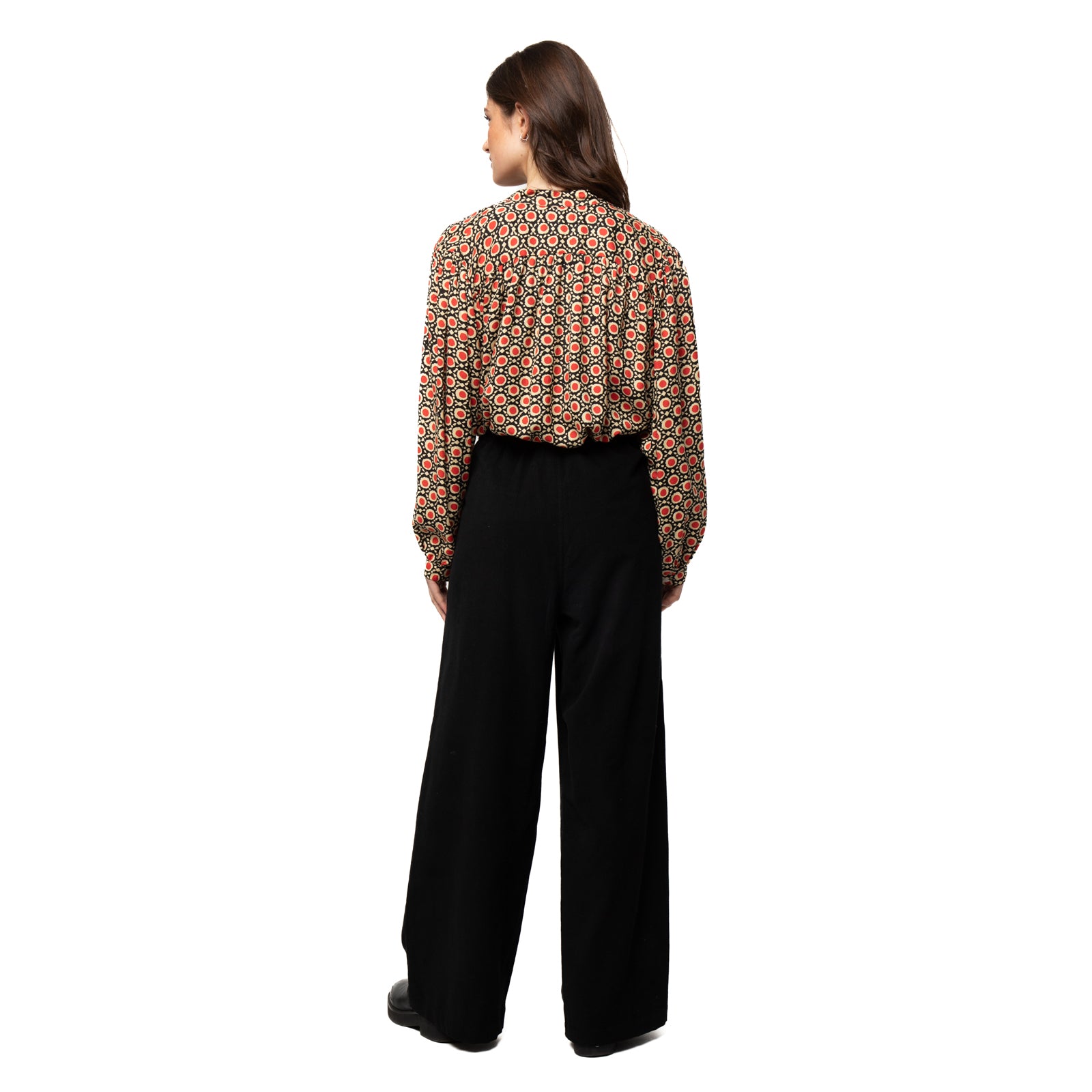 Jane Trousers Velvet 100% Coton - Black BLACK